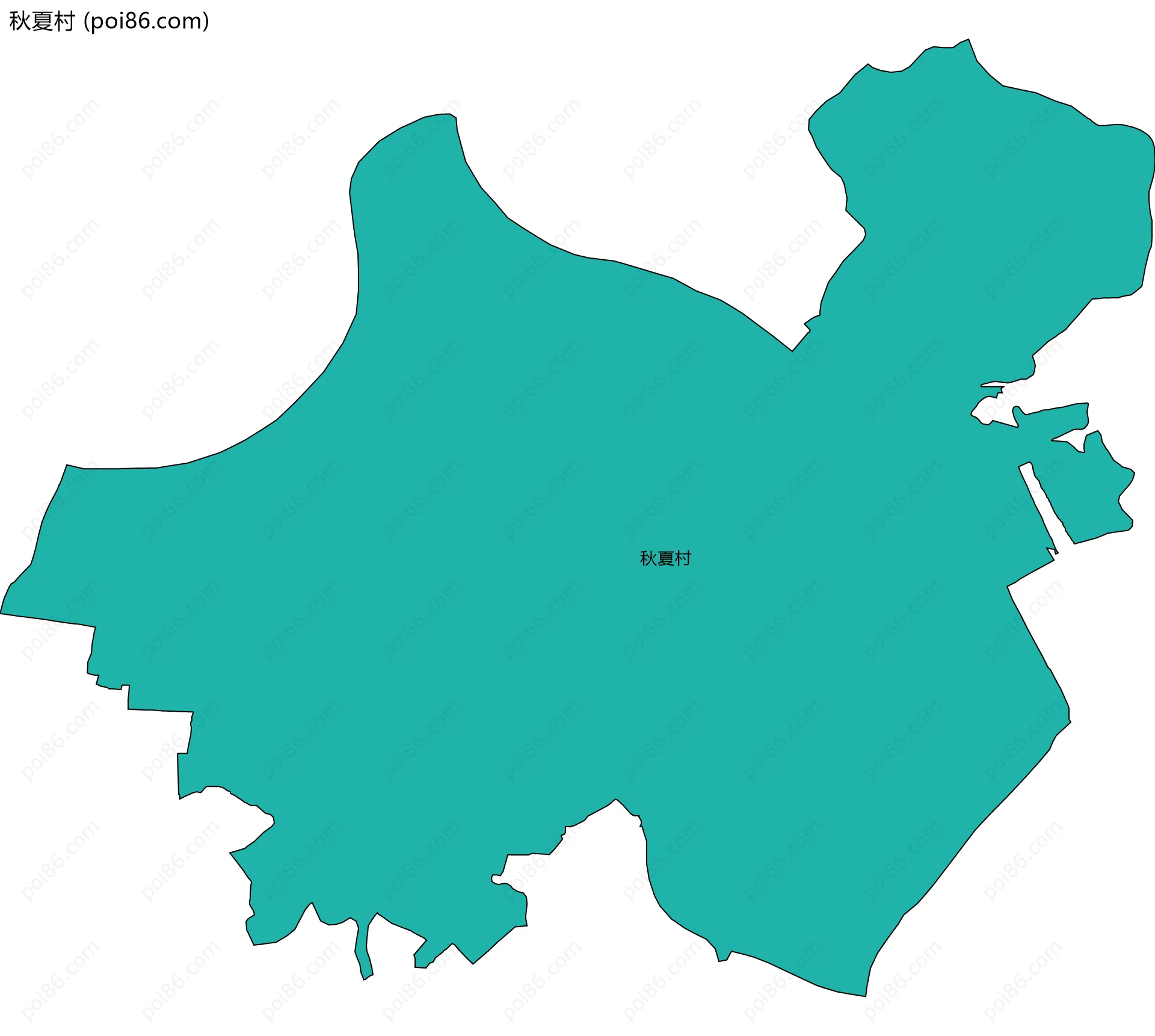 秋夏村边界地图