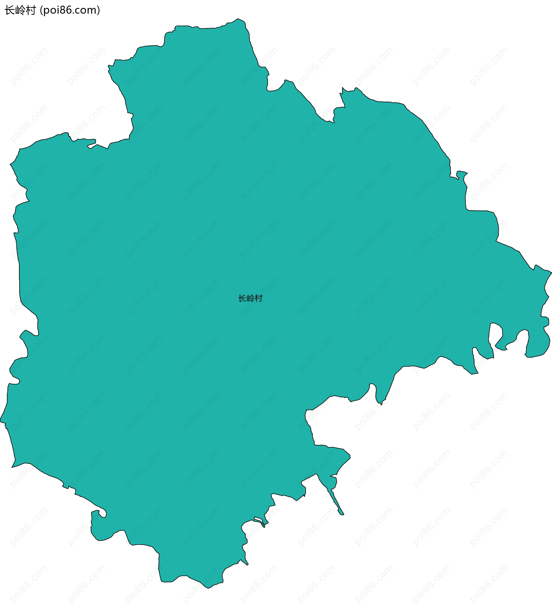 长岭村边界地图