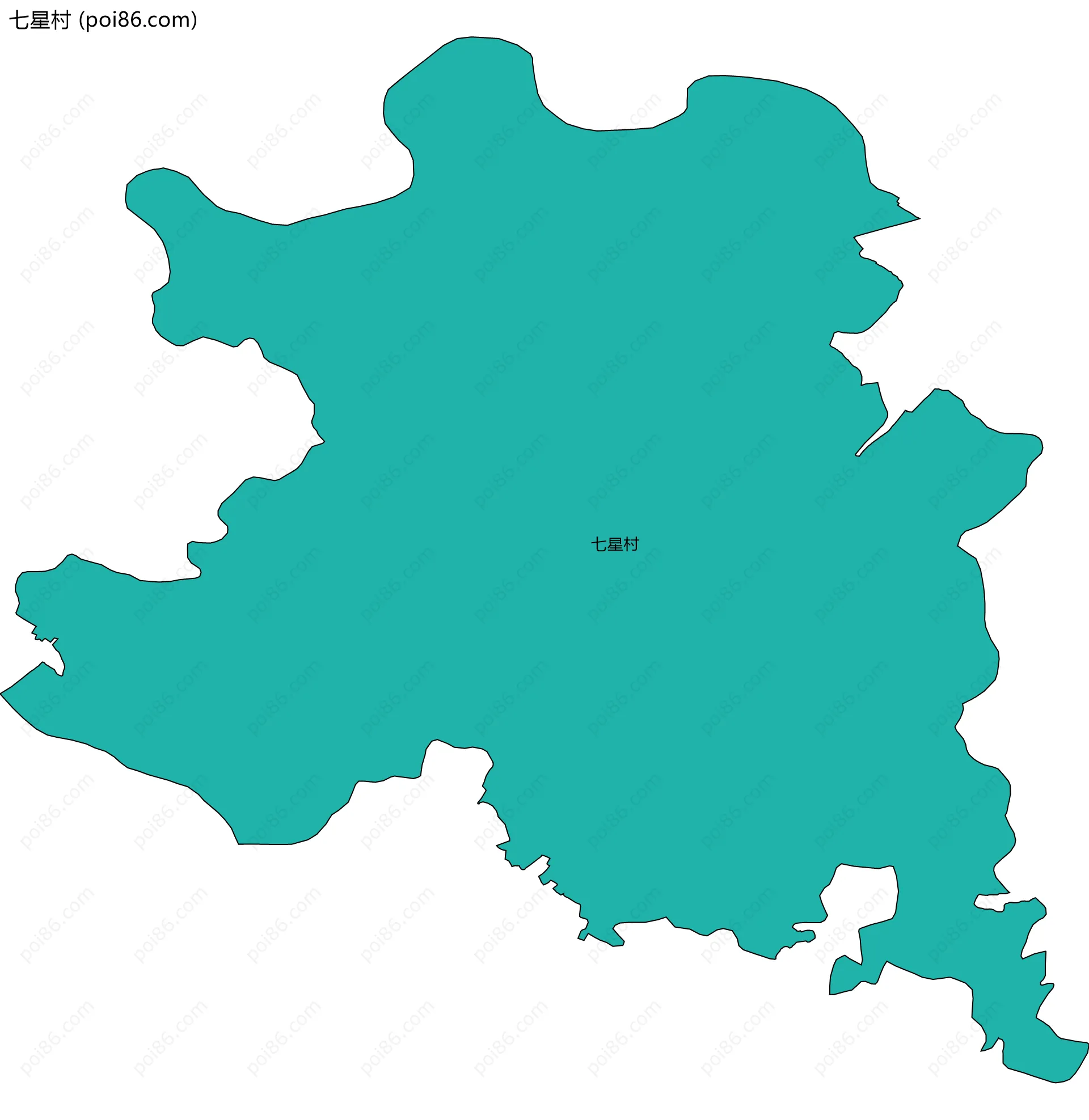 七星村边界地图