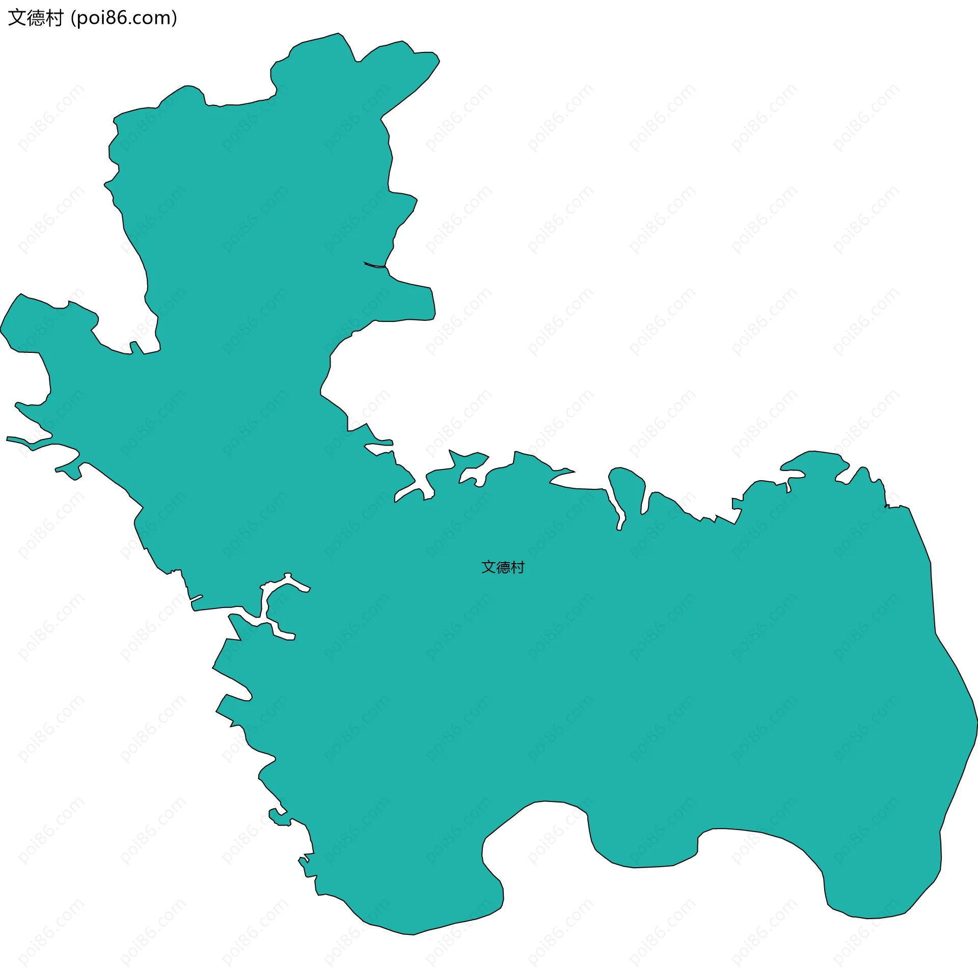 文德村边界地图