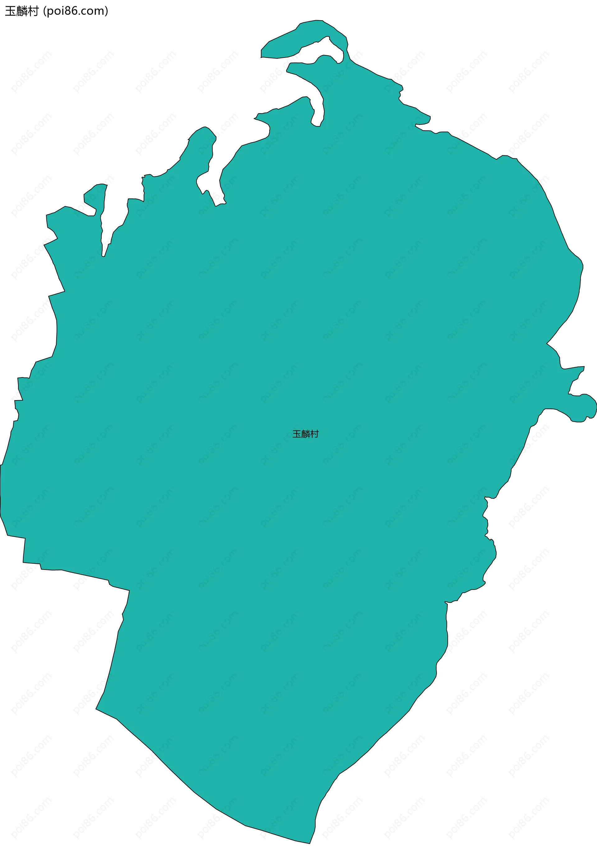 玉麟村边界地图