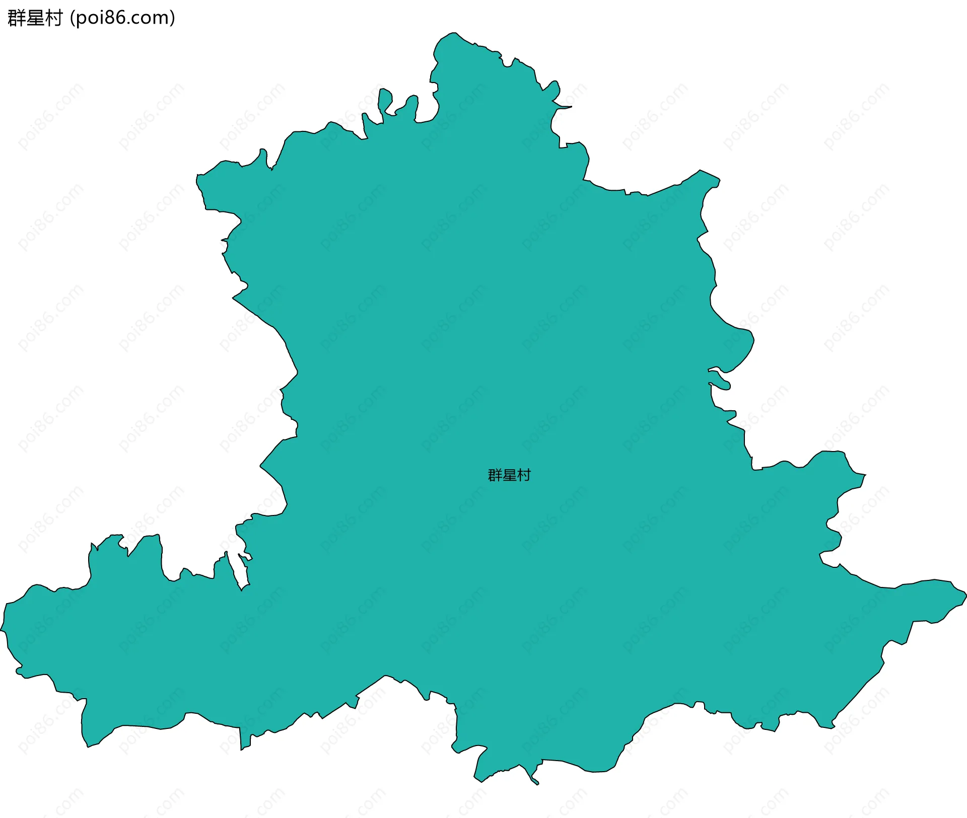 群星村边界地图