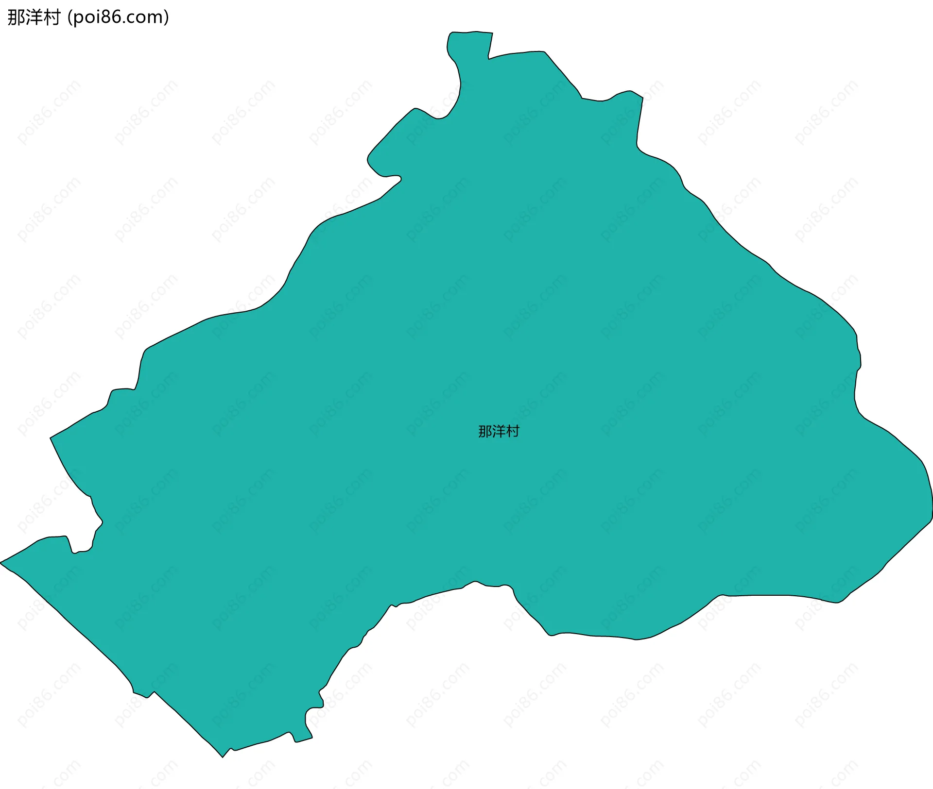 那洋村边界地图
