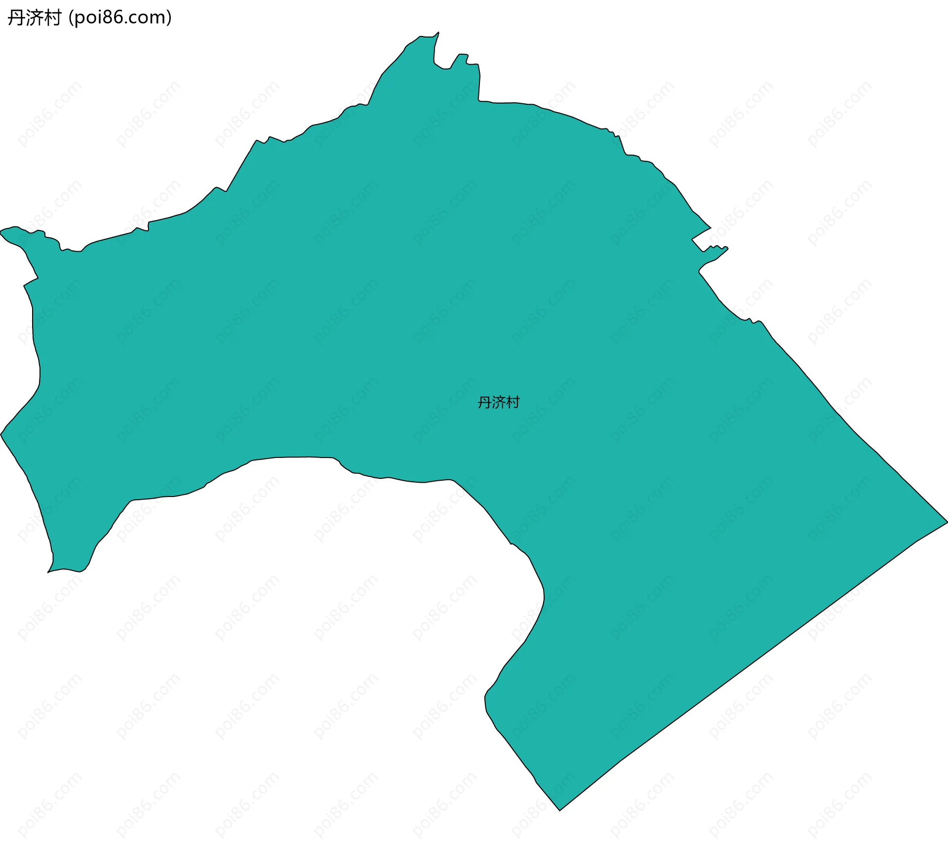 丹济村边界地图