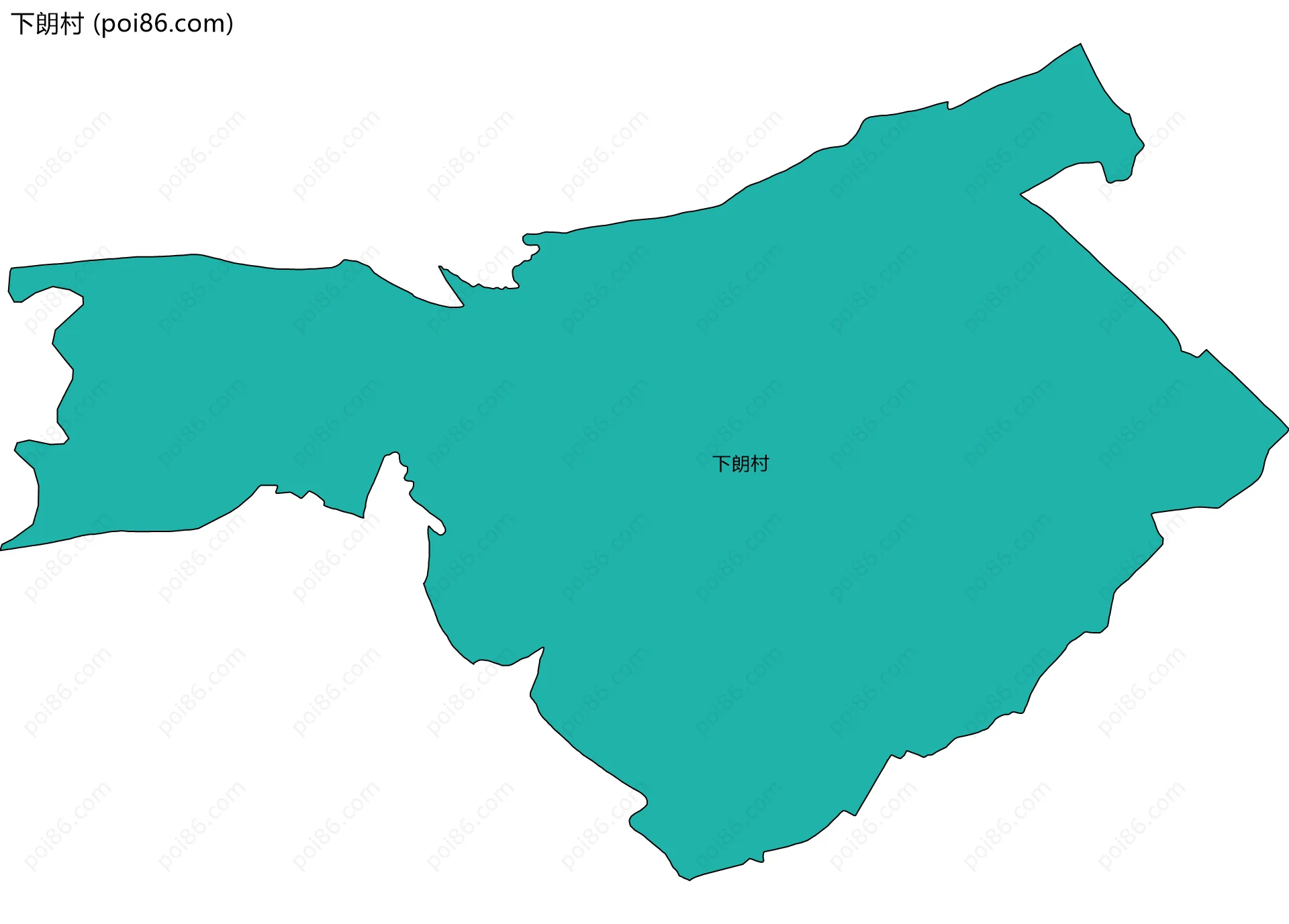 下朗村边界地图