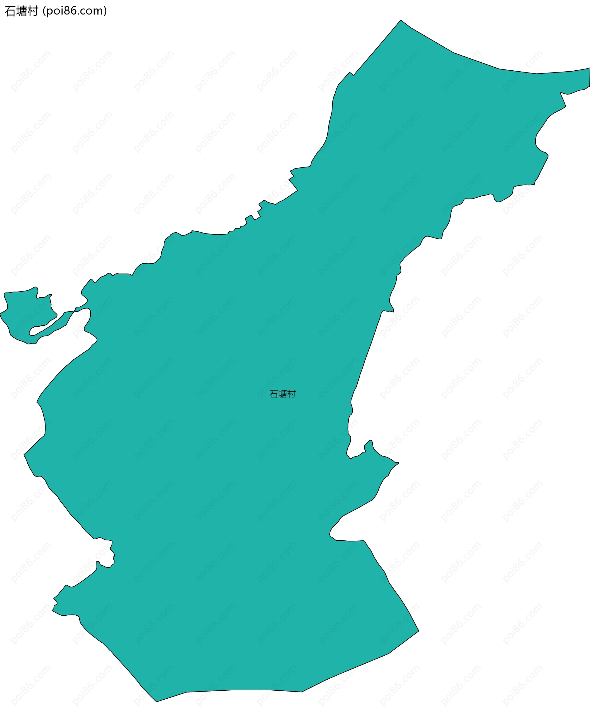 石塘村边界地图