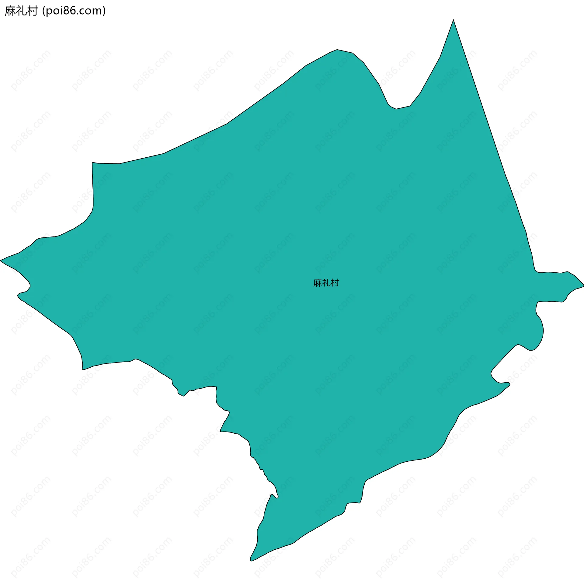 麻礼村边界地图