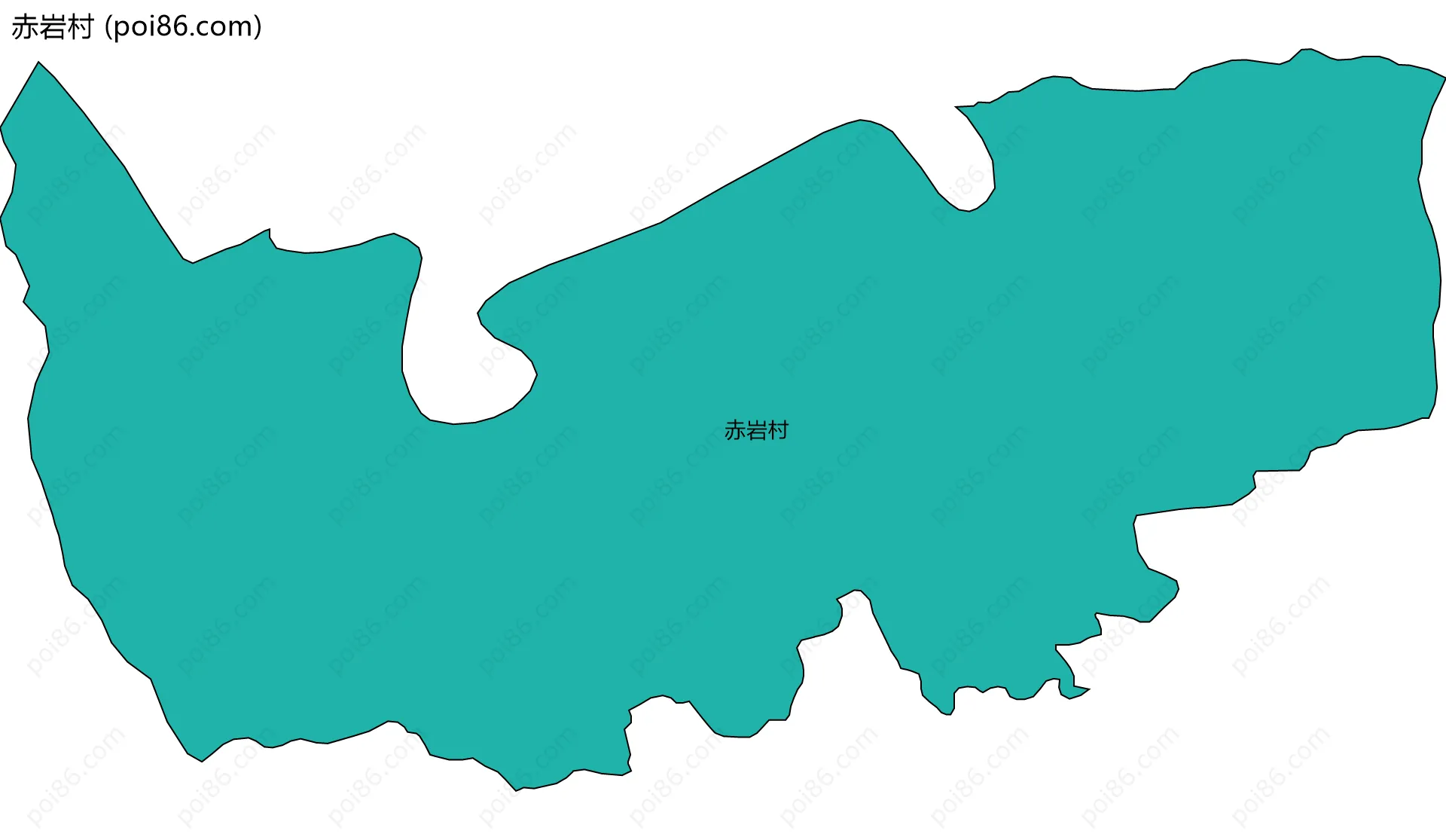 赤岩村边界地图
