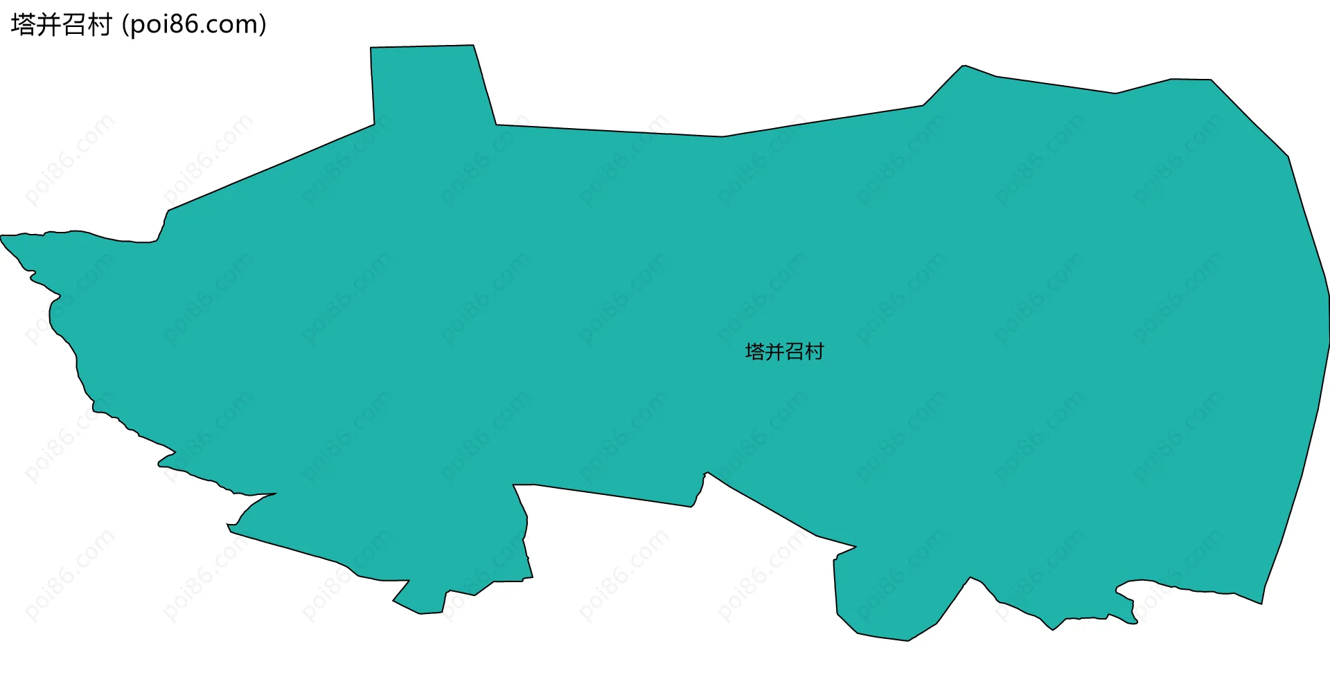 塔并召村边界地图