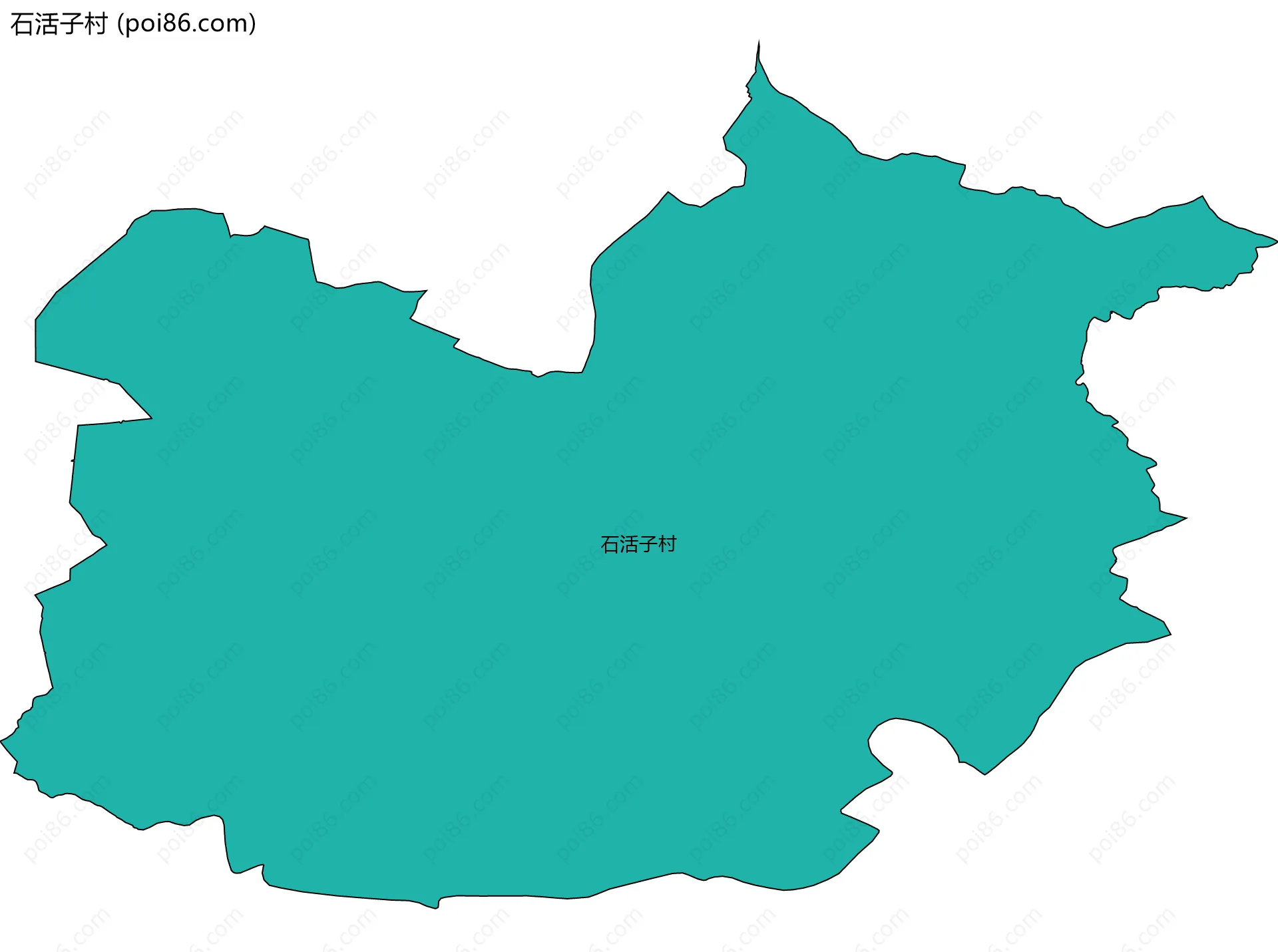 石活子村边界地图