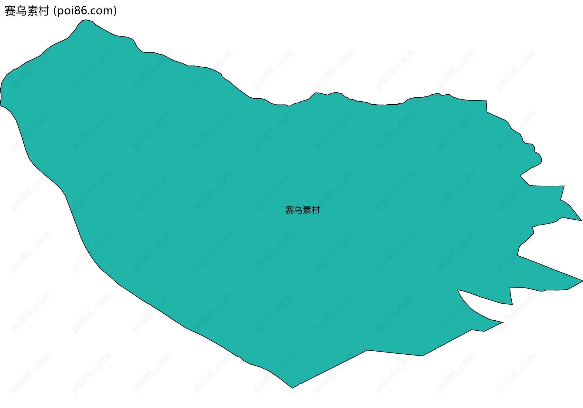 赛乌素村边界地图