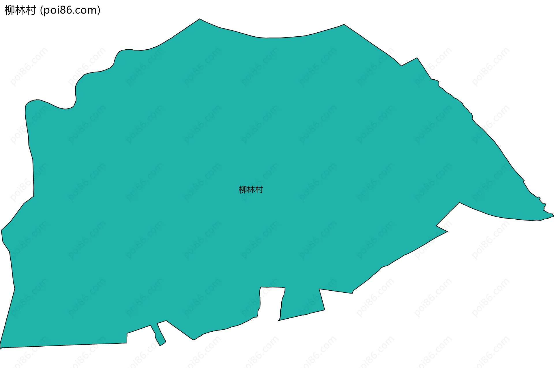 柳林村边界地图