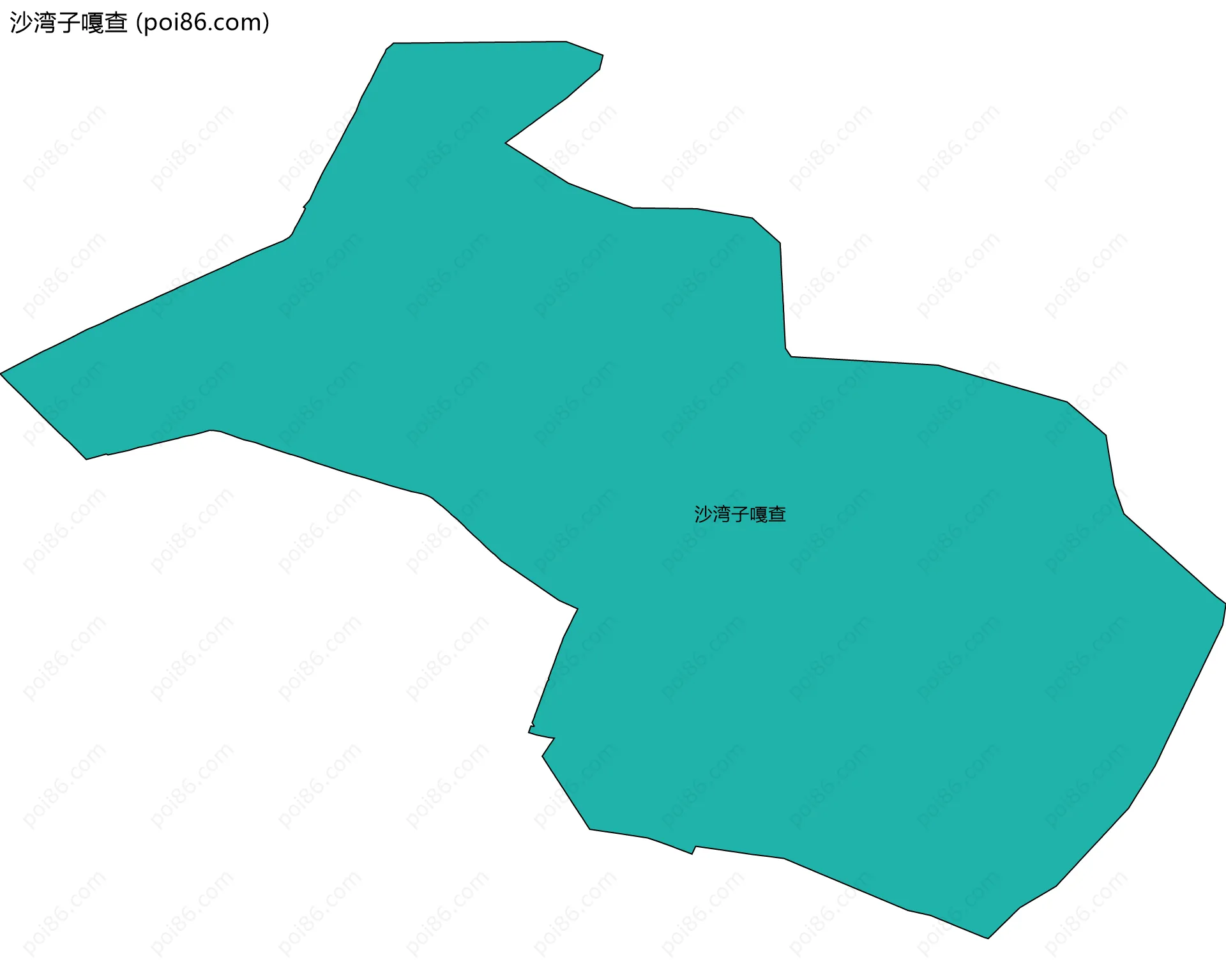 沙湾子嘎查边界地图