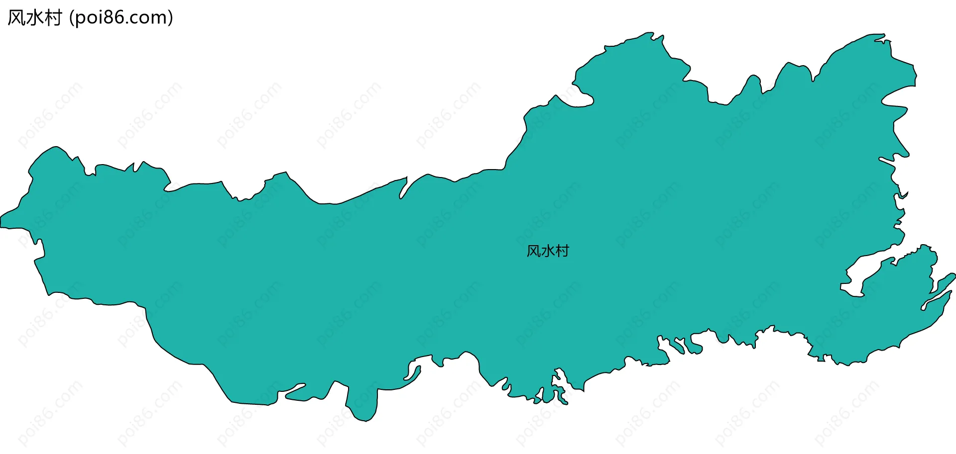 风水村边界地图