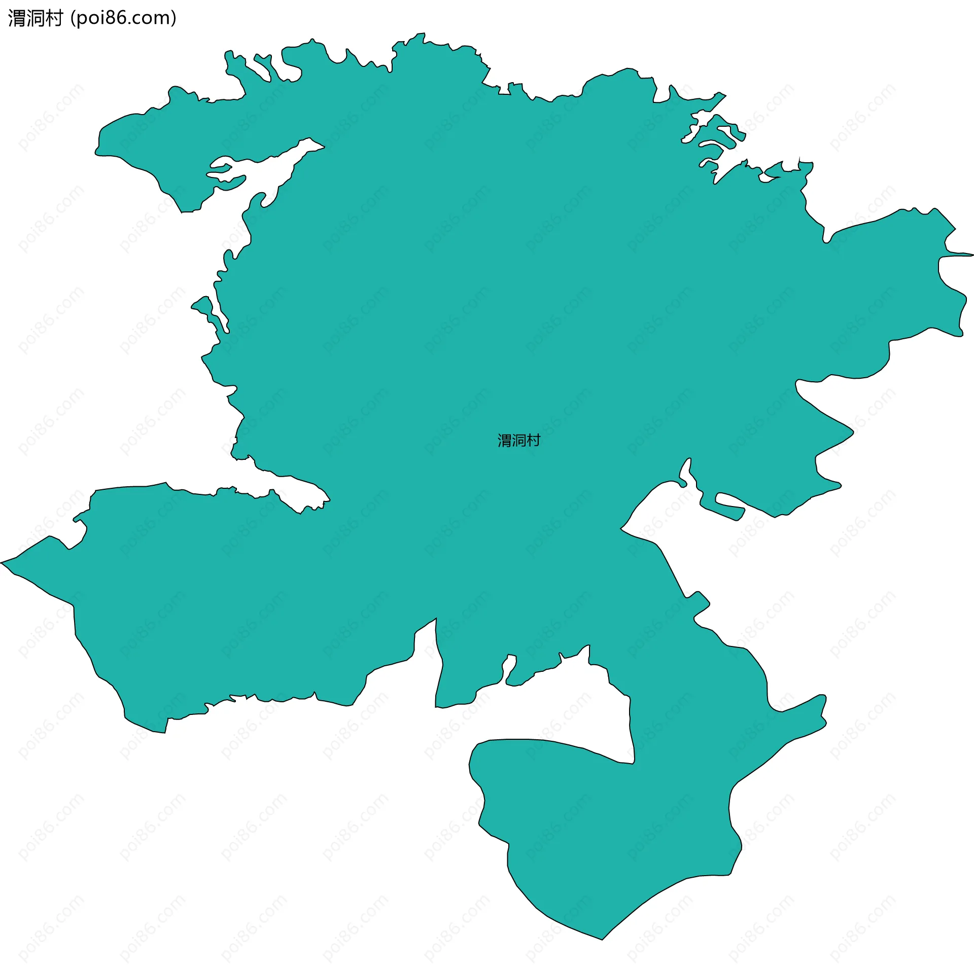 渭洞村边界地图