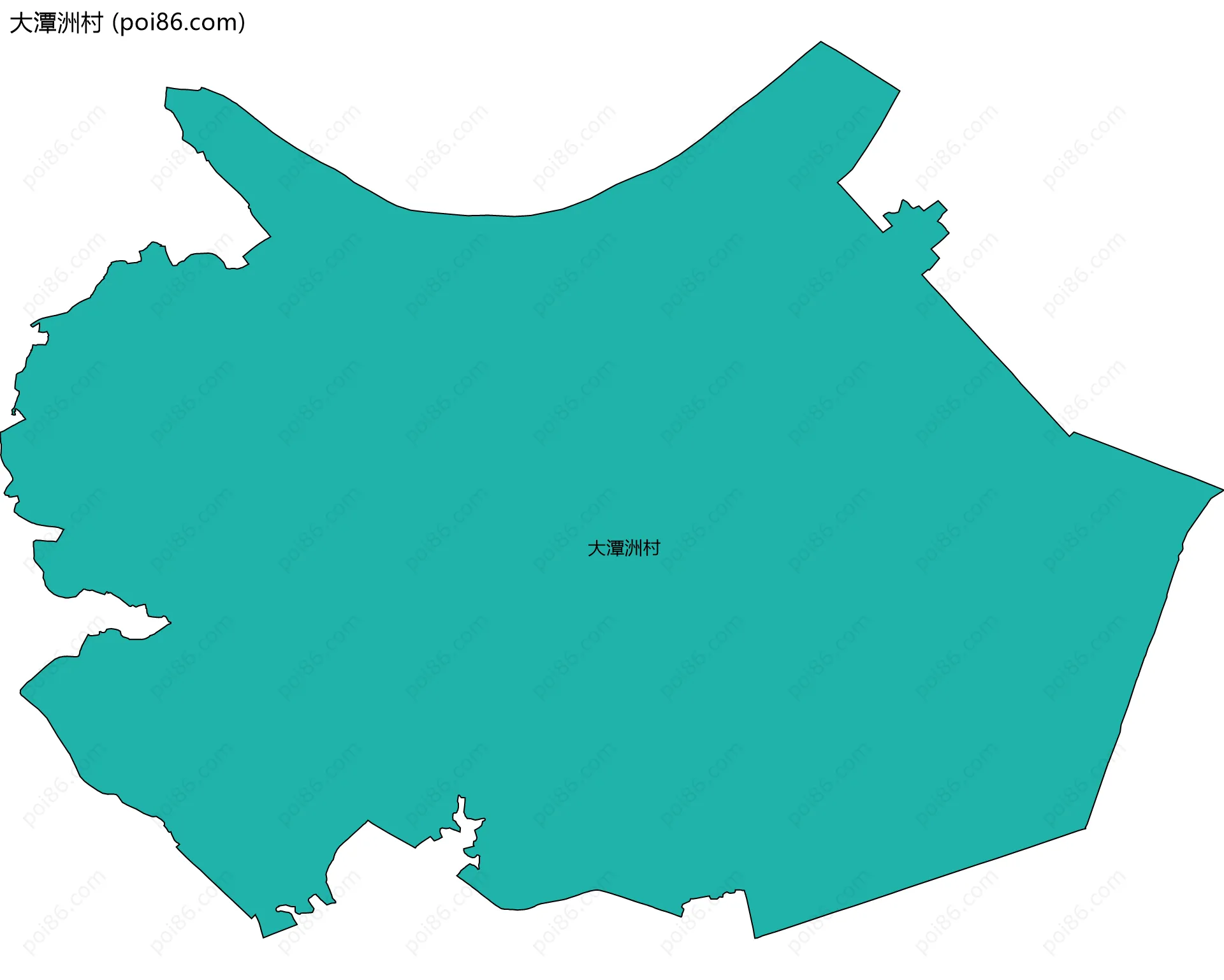大潭洲村边界地图