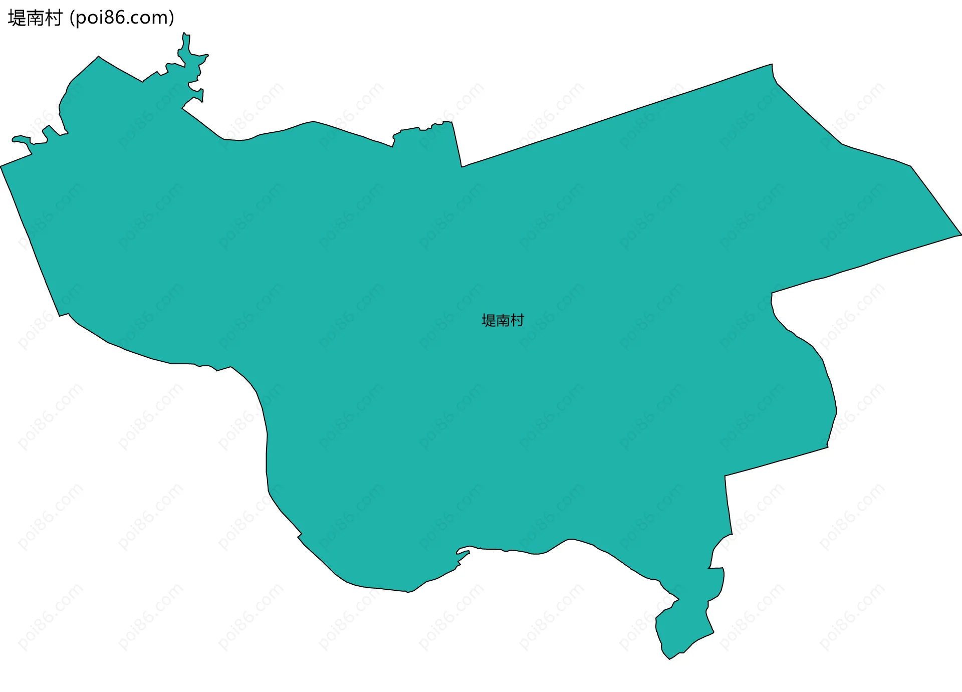 堤南村边界地图