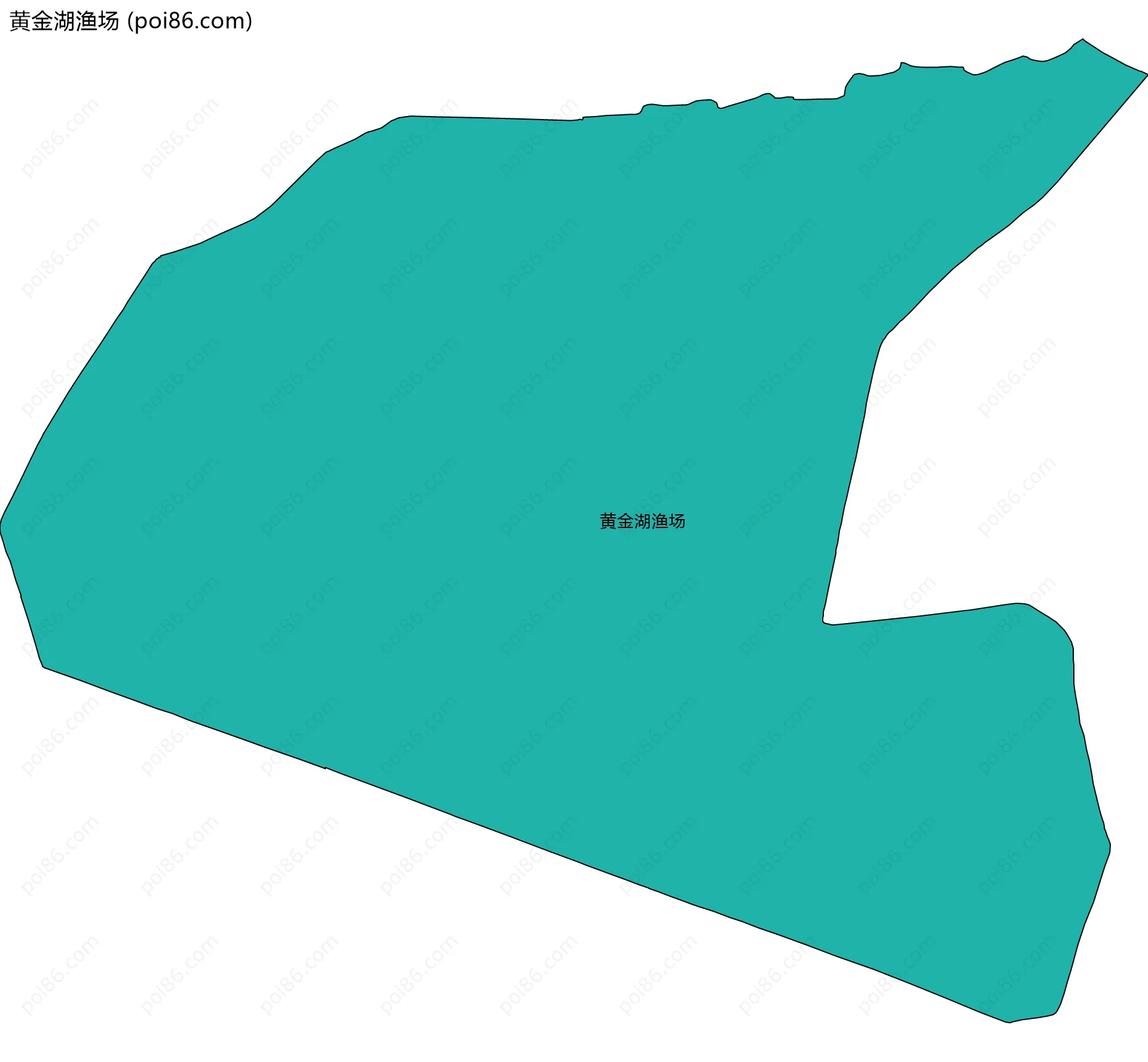 黄金湖渔场边界地图