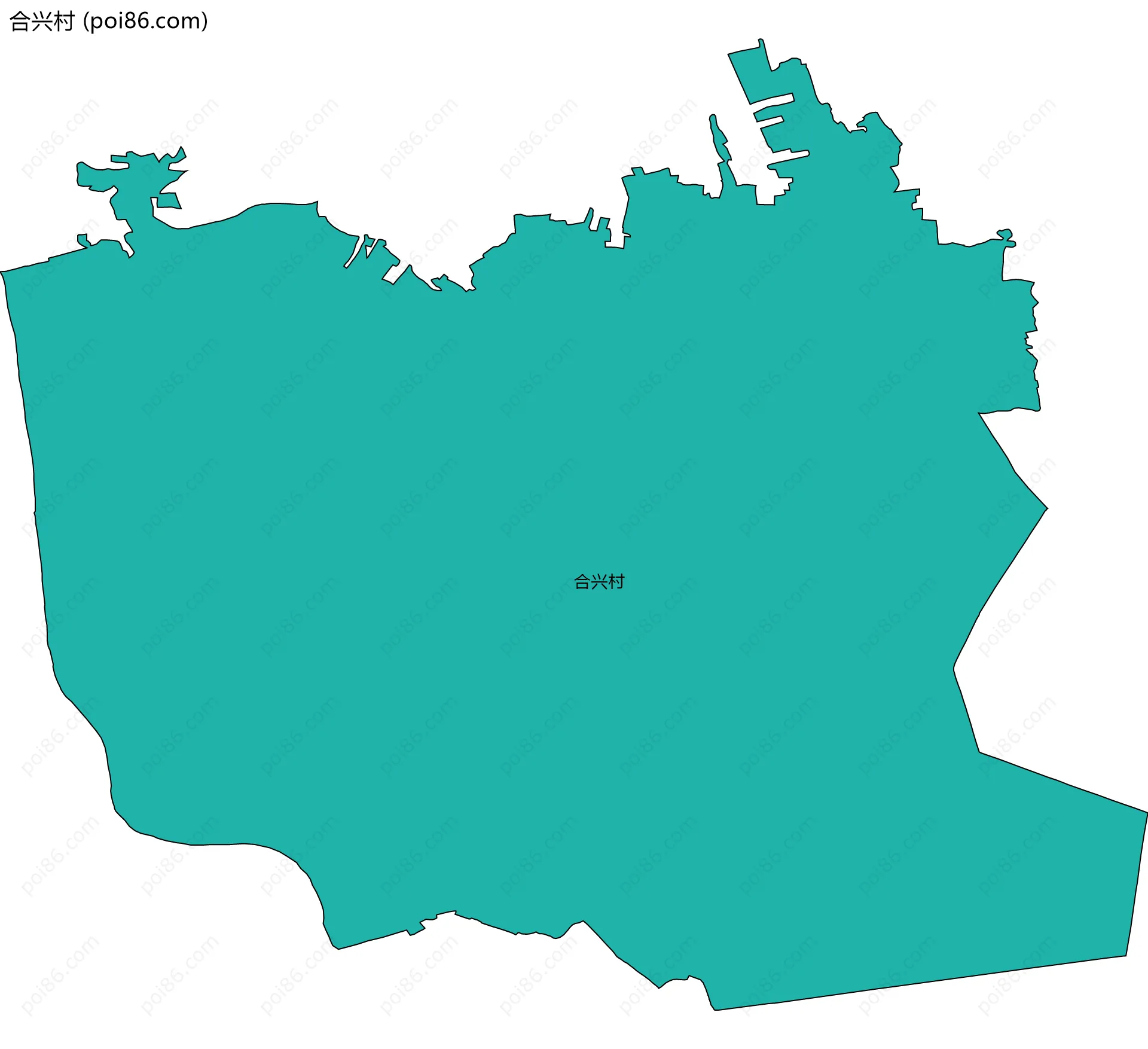 合兴村边界地图