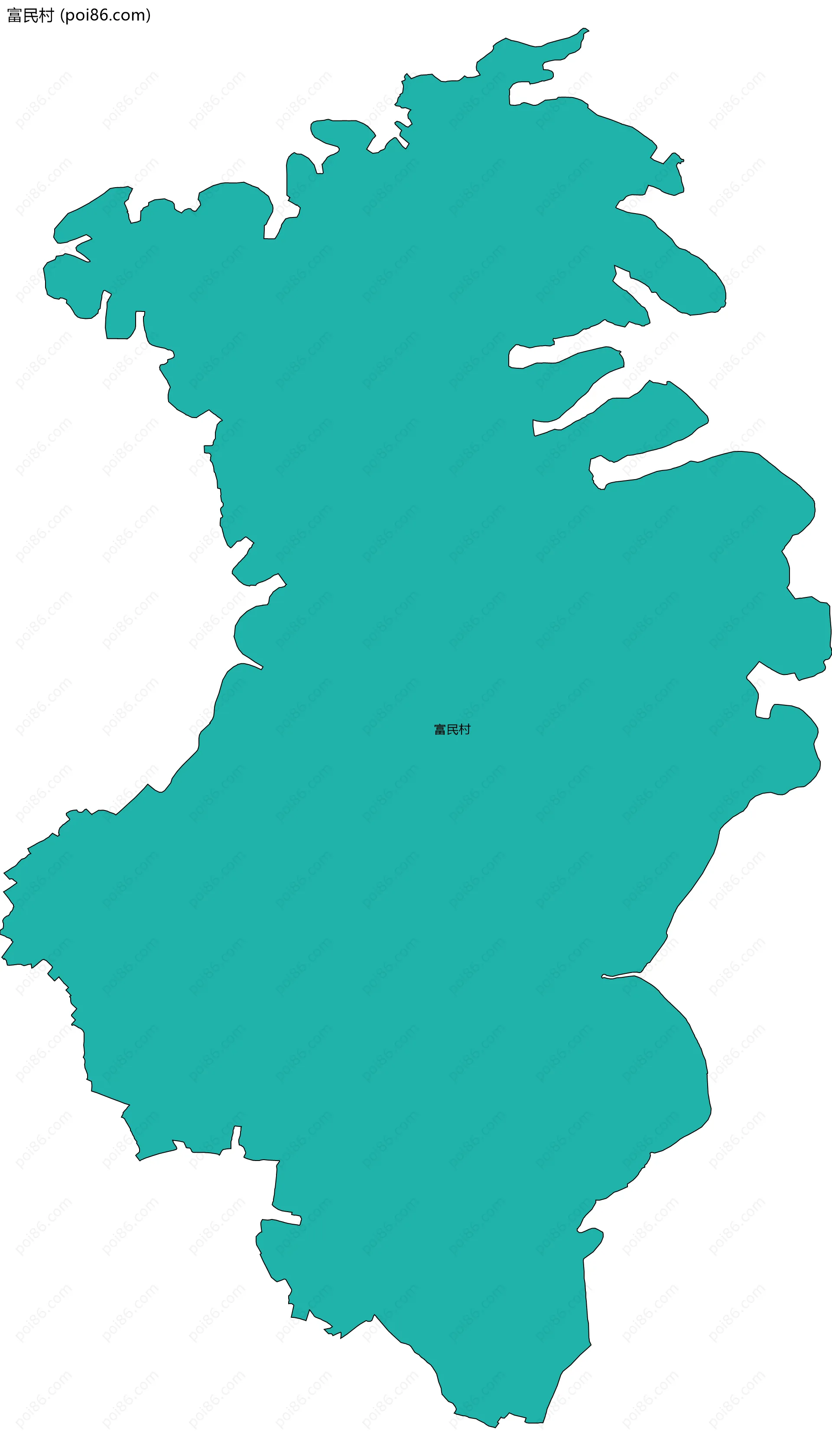 富民村边界地图