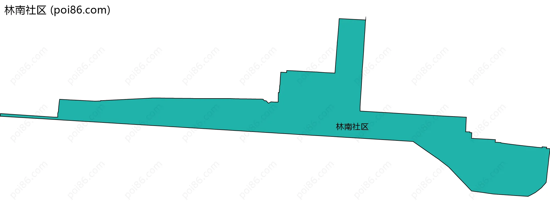 林南社区边界地图