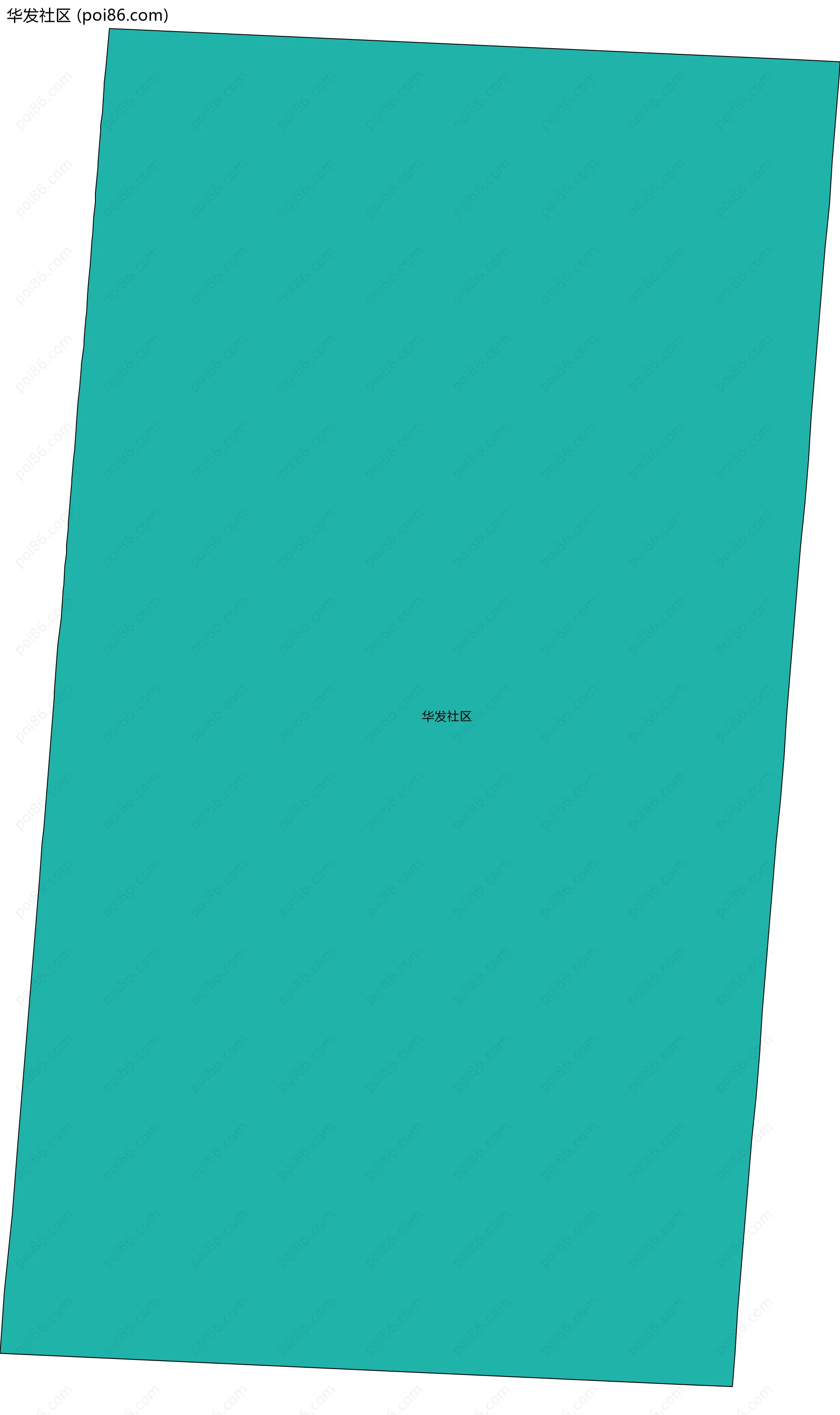 华发社区边界地图