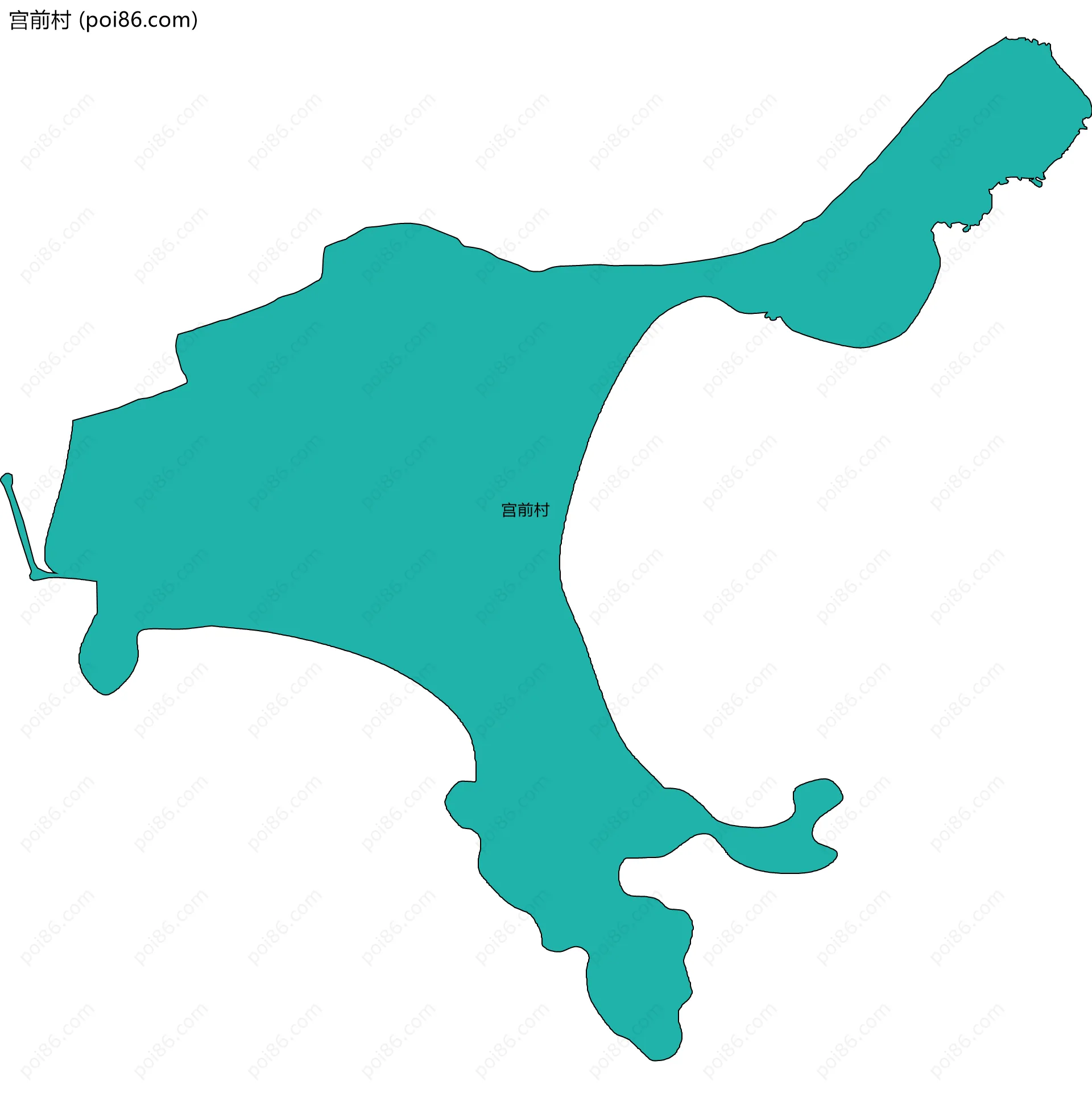 宫前村边界地图