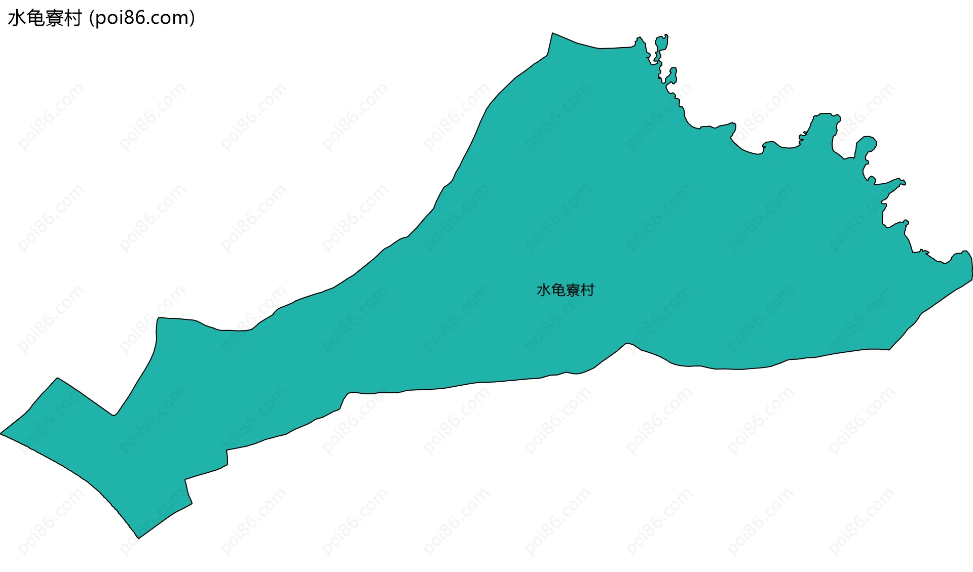 水龟寮村边界地图