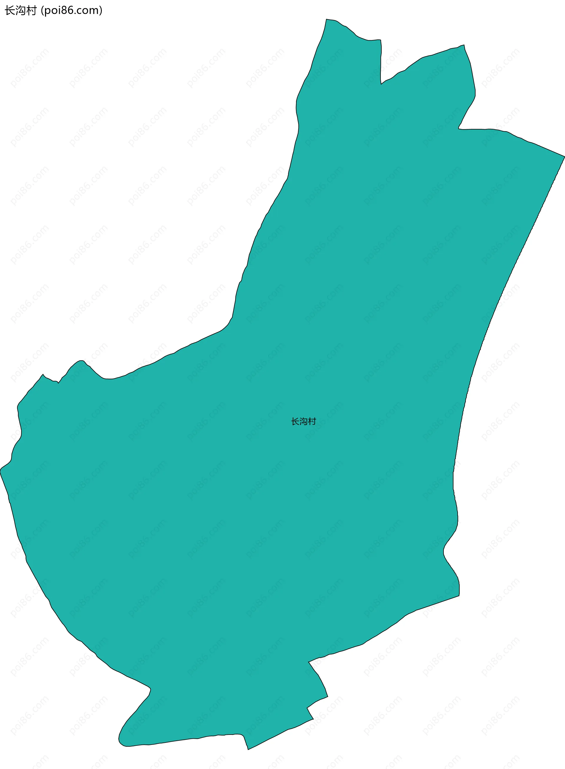 长沟村边界地图