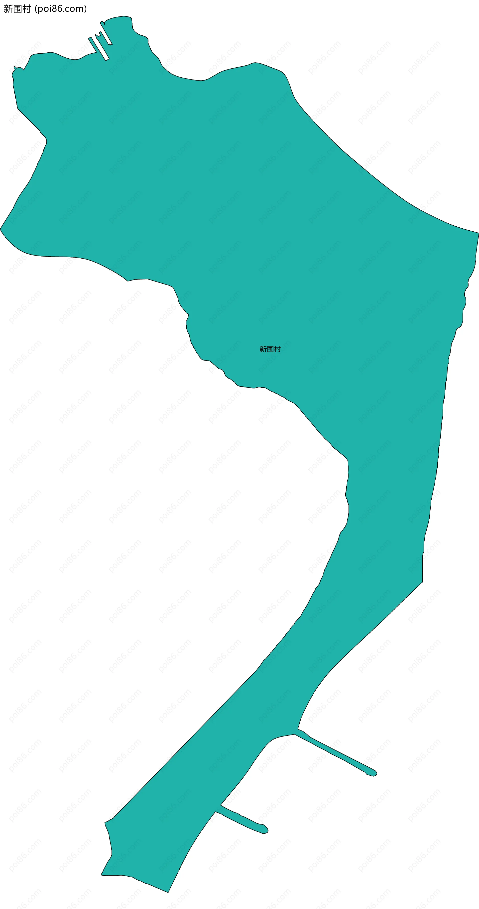 新围村边界地图