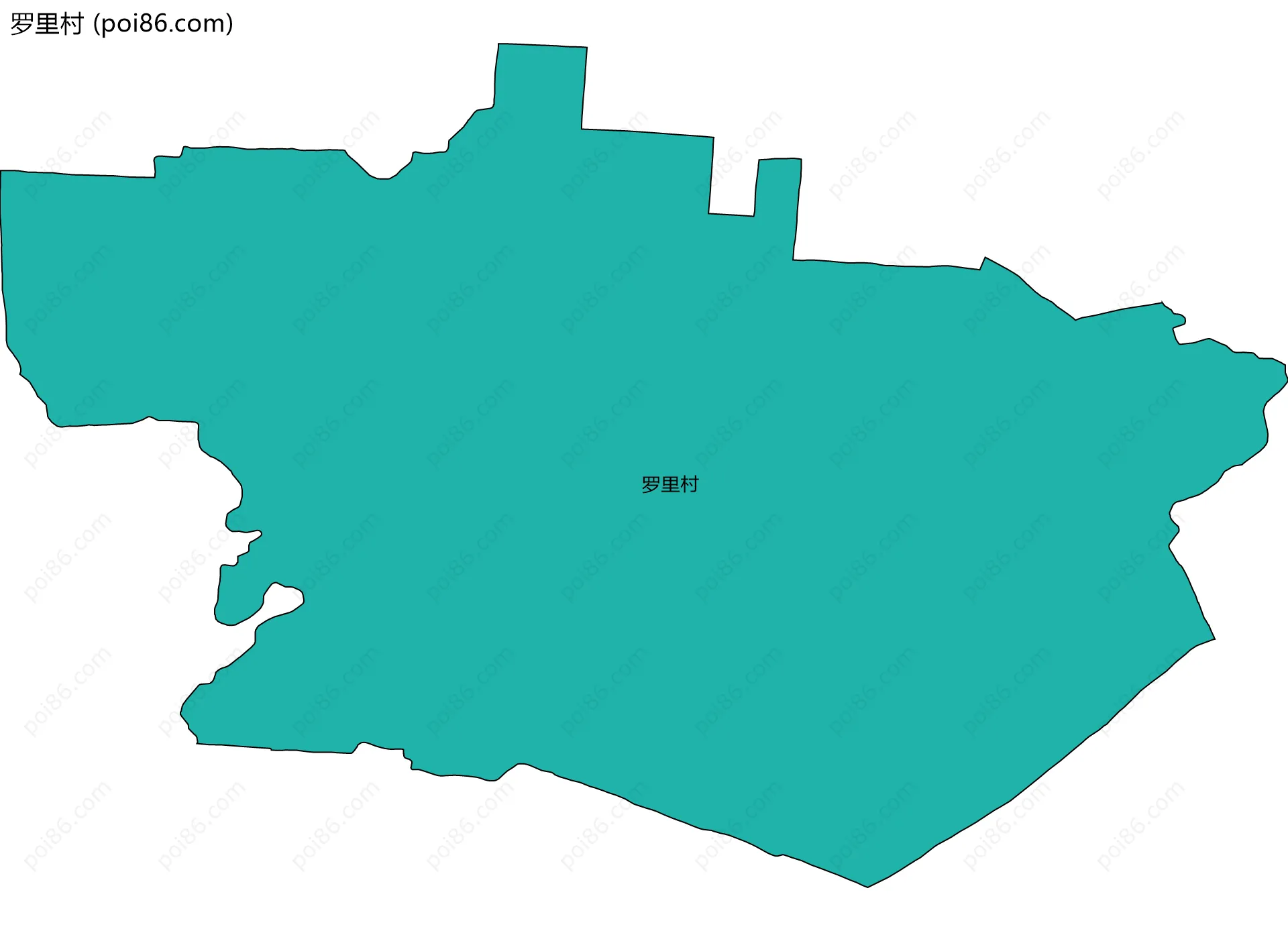 罗里村边界地图