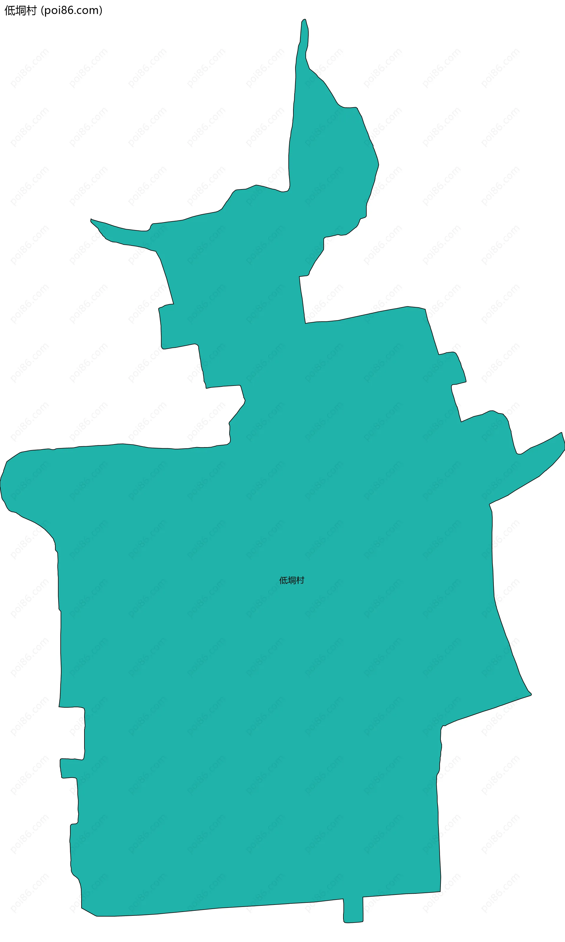低垌村边界地图