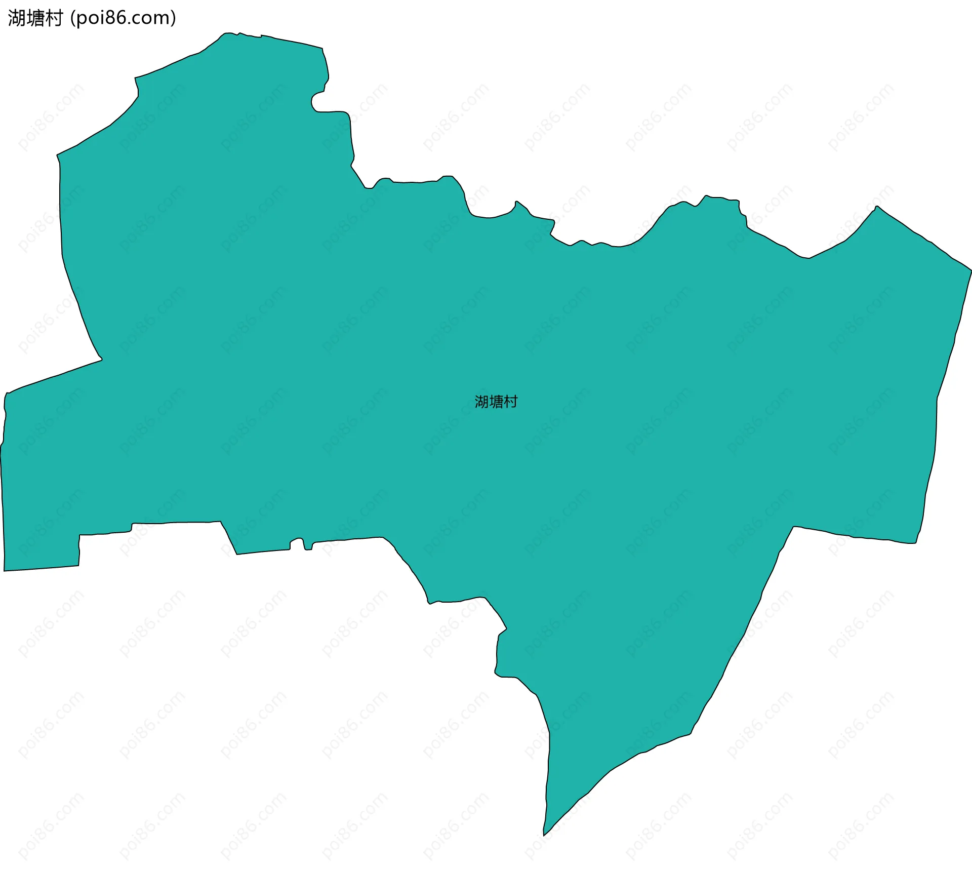 湖塘村边界地图