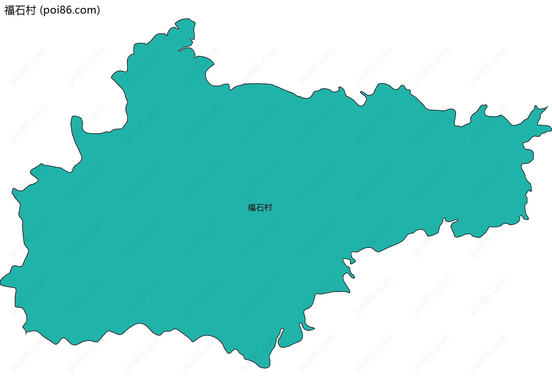 福石村边界地图