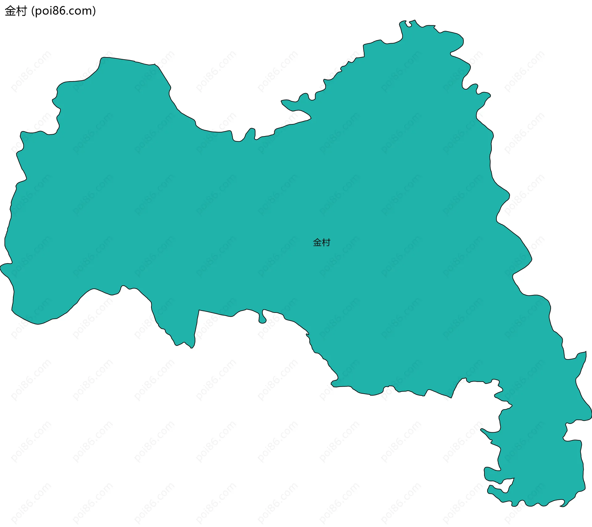 金村边界地图