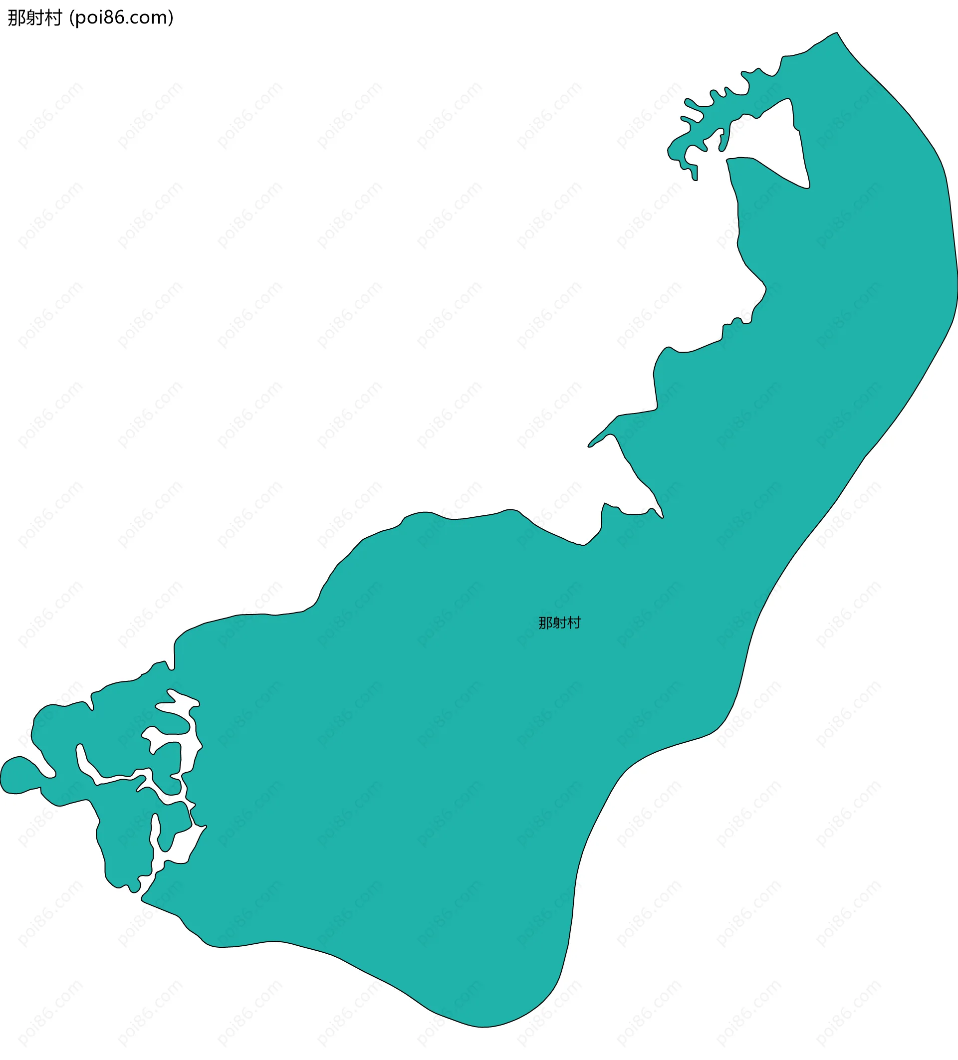 那射村边界地图