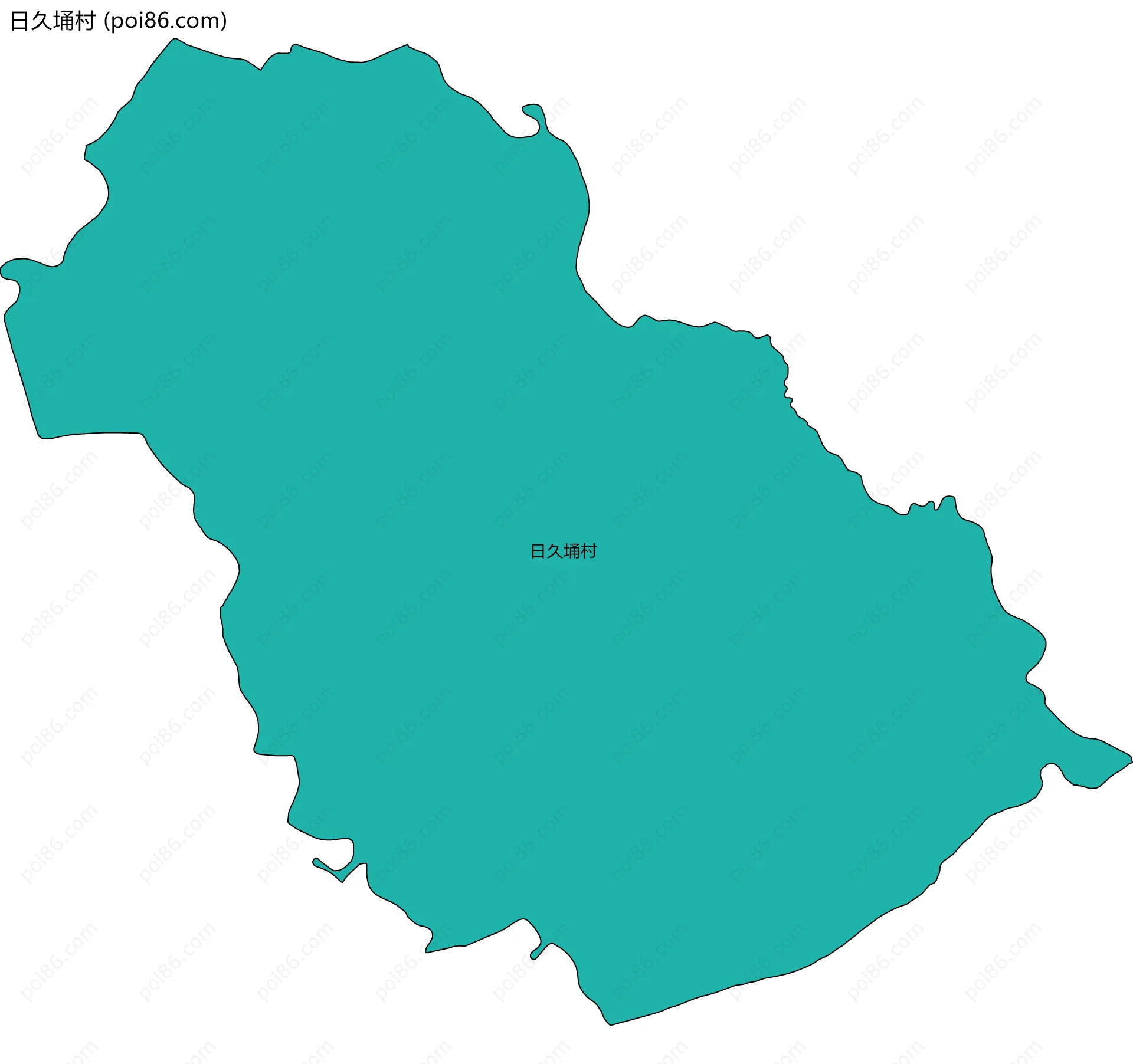 日久埇村边界地图