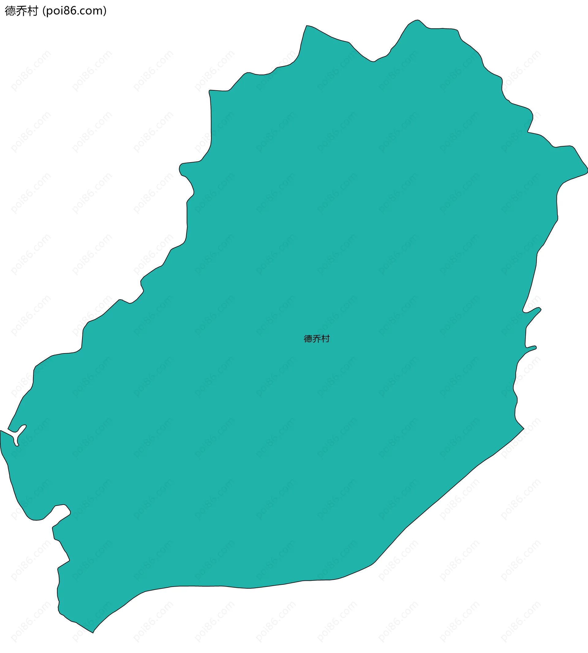 德乔村边界地图