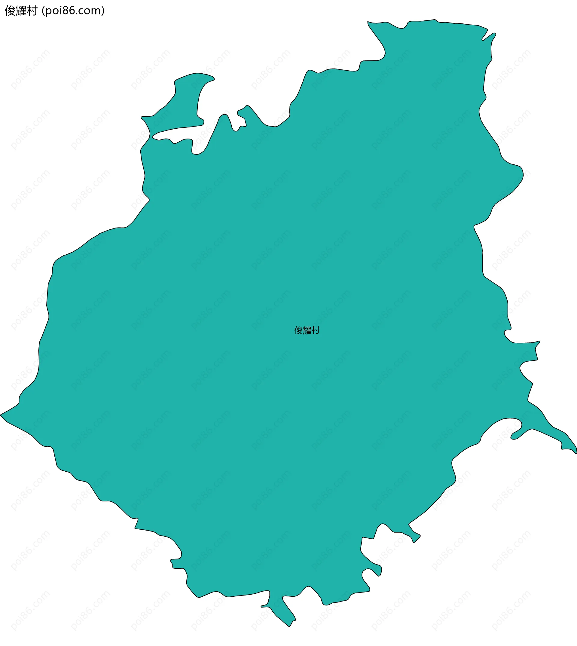 俊耀村边界地图