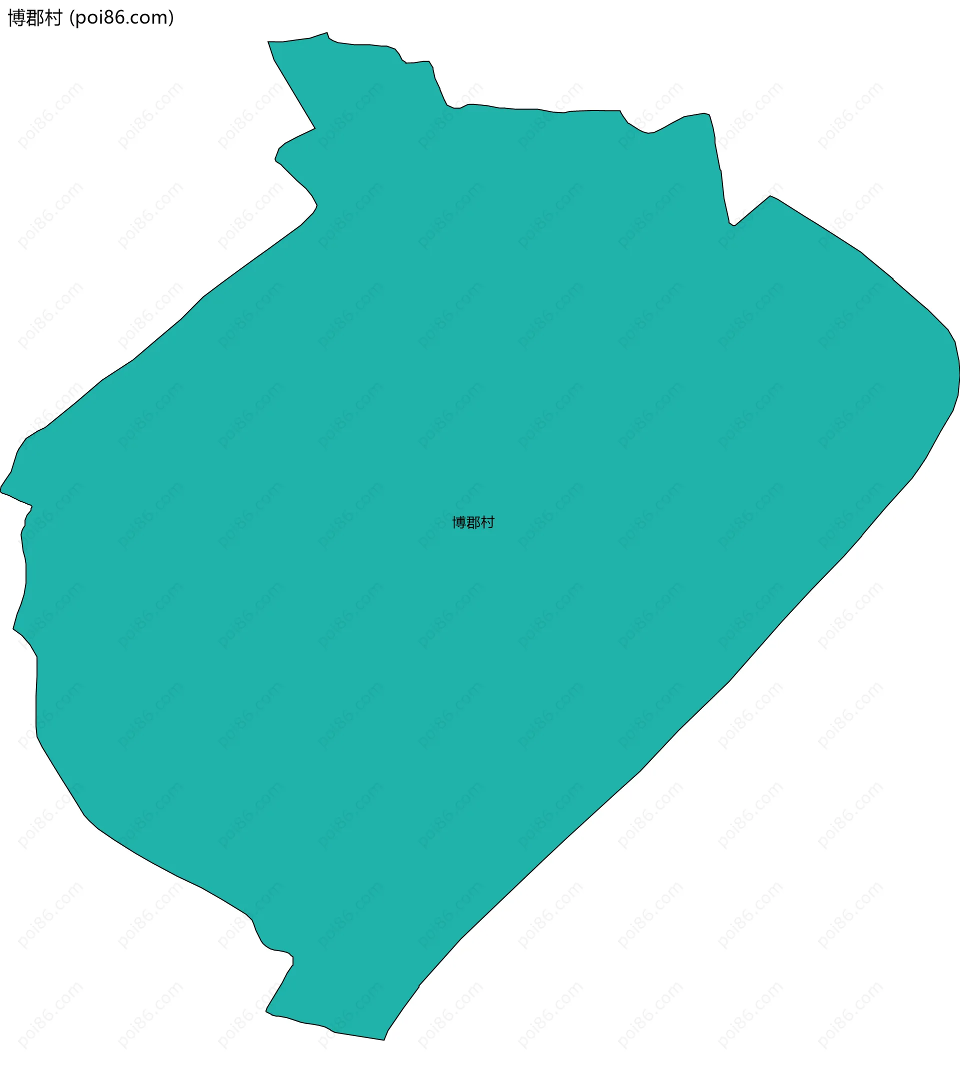 博郡村边界地图