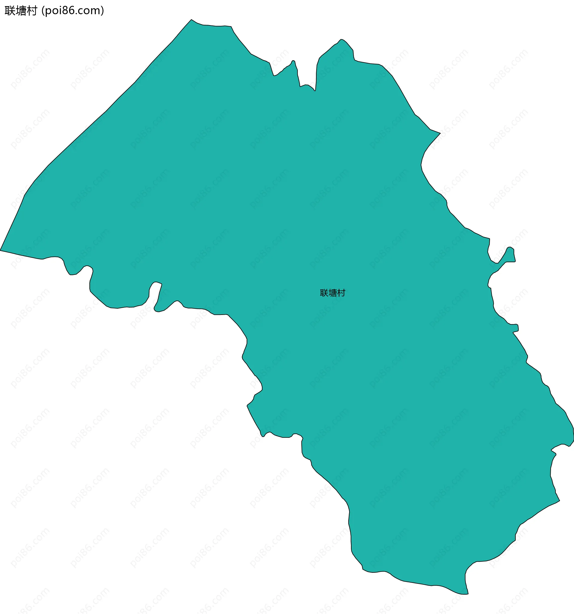 联塘村边界地图