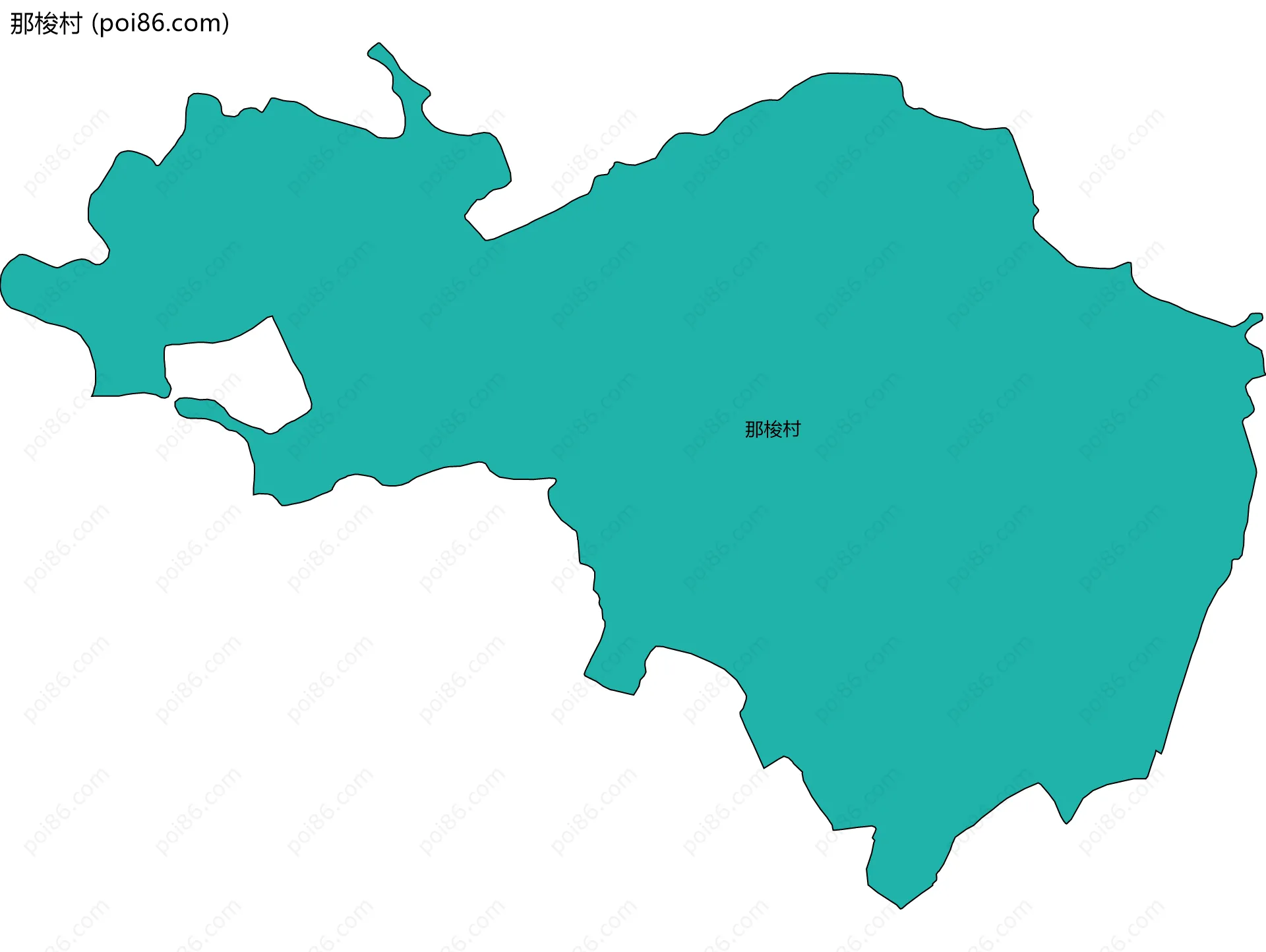 那梭村边界地图