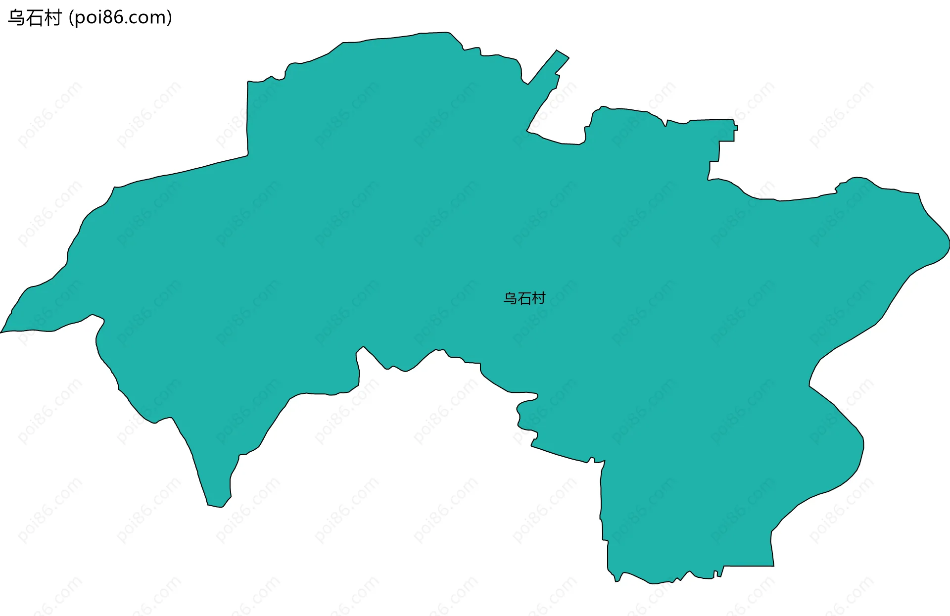 乌石村边界地图