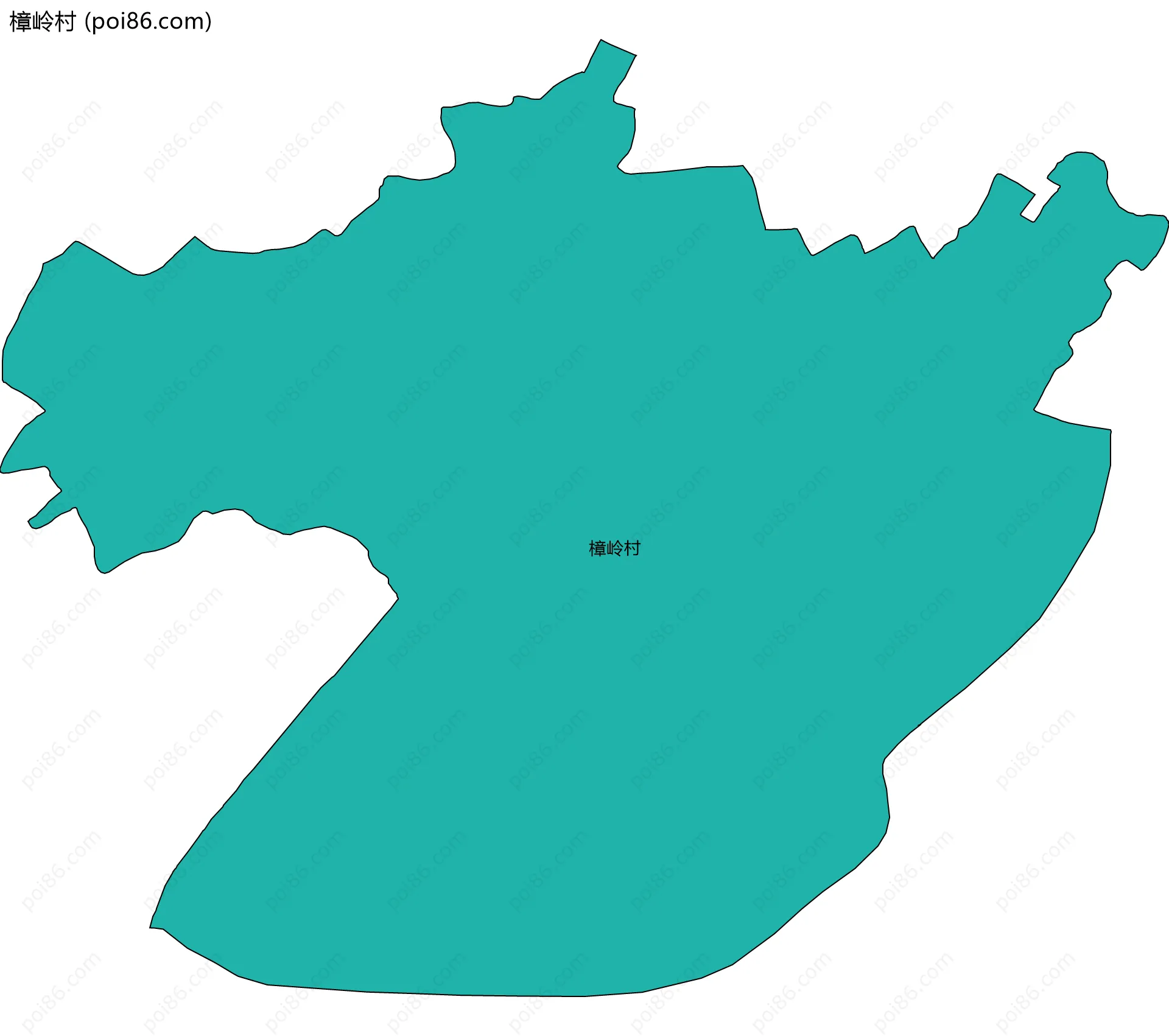 樟岭村边界地图