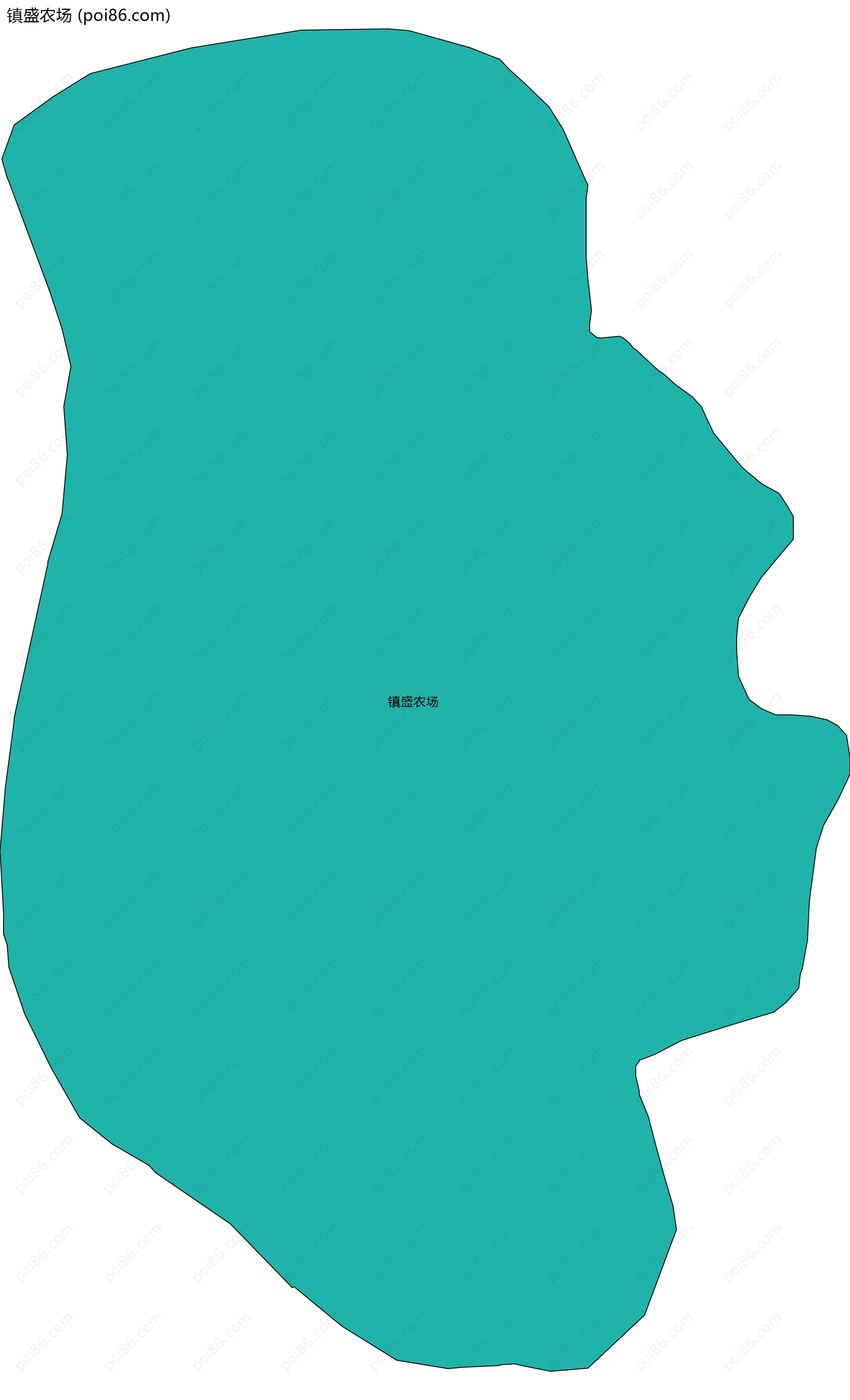 镇盛农场边界地图