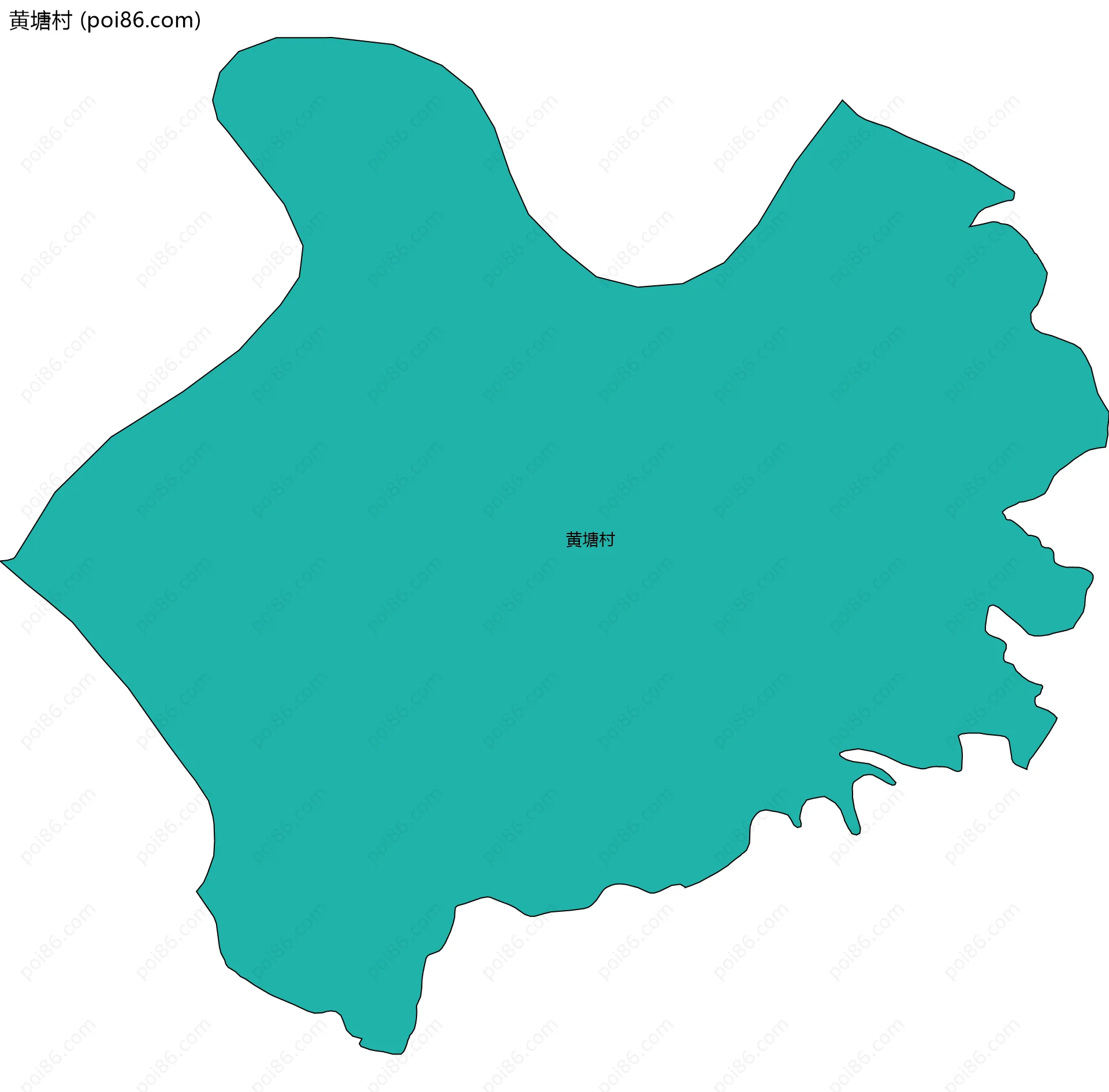 黄塘村边界地图