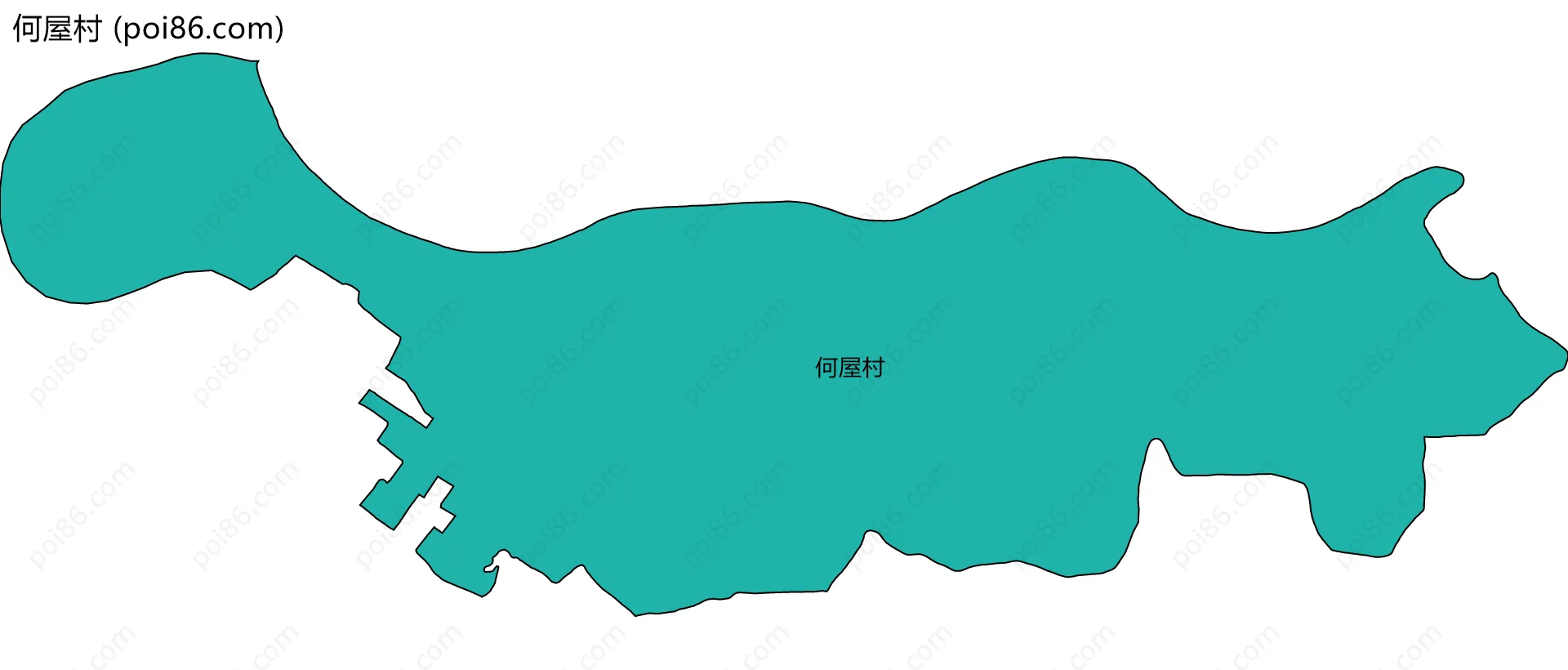 何屋村边界地图