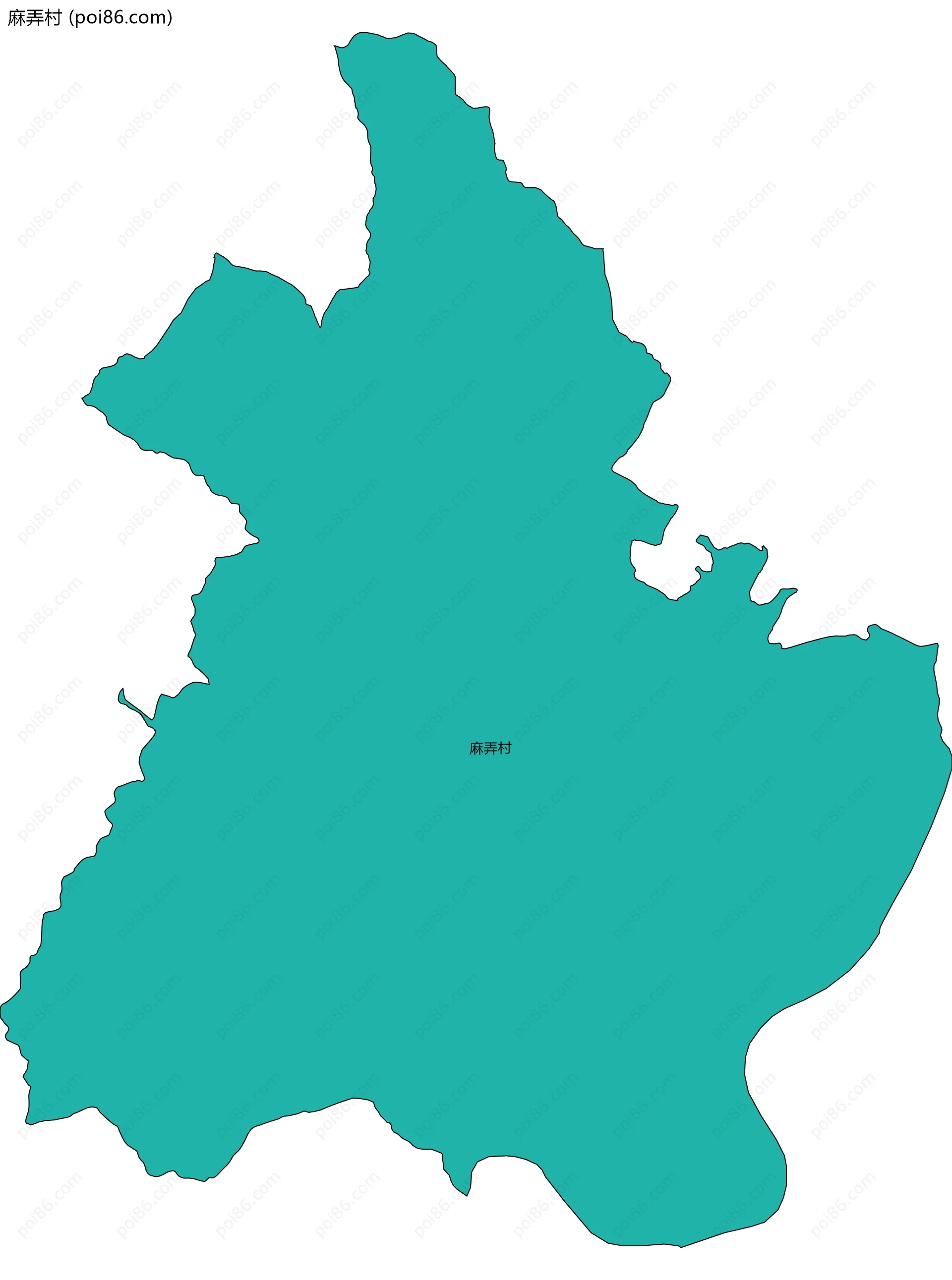 麻弄村边界地图
