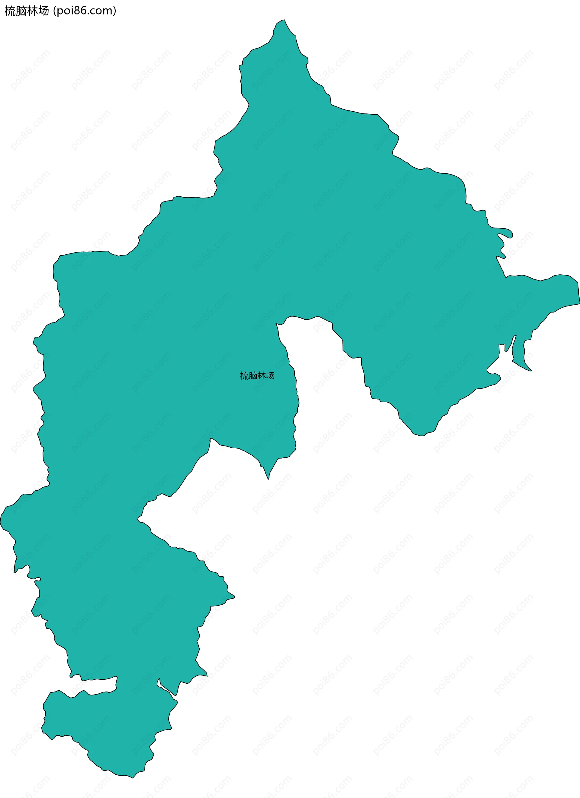 梳脑林场边界地图