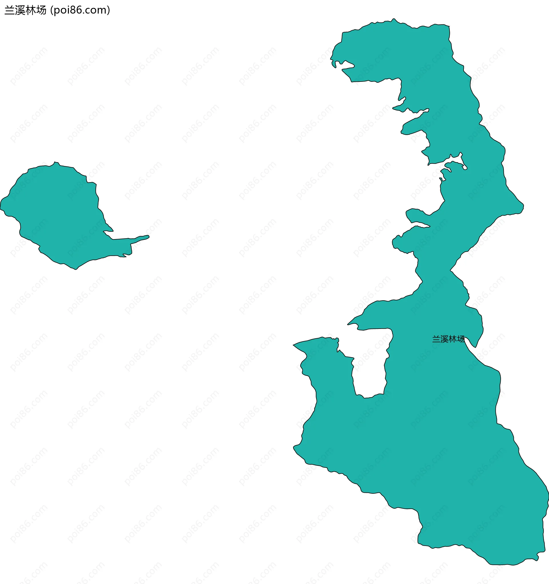 兰溪林场边界地图